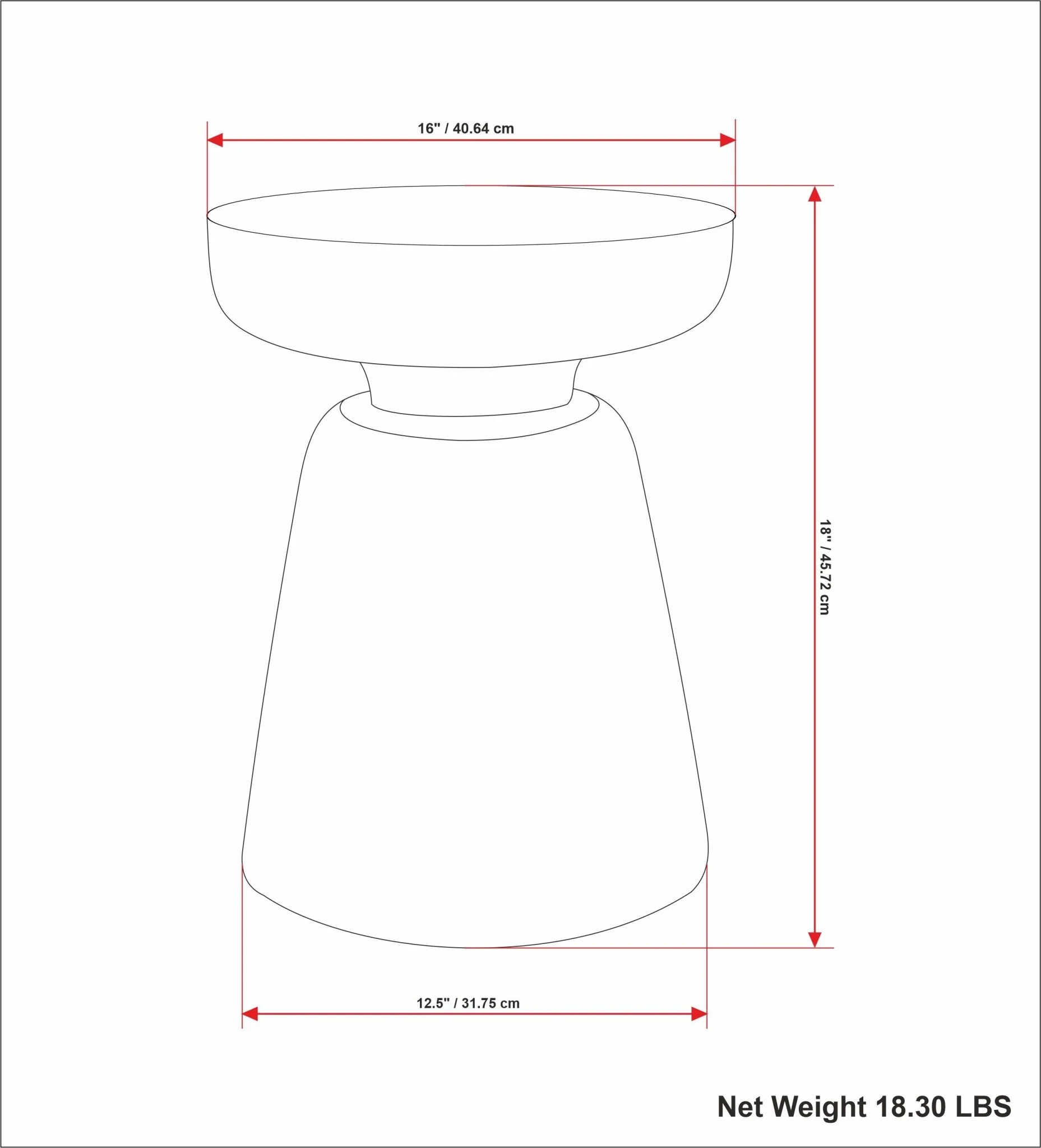 Xylophone Wooden Accent Table with Sculptural Design and Round Top