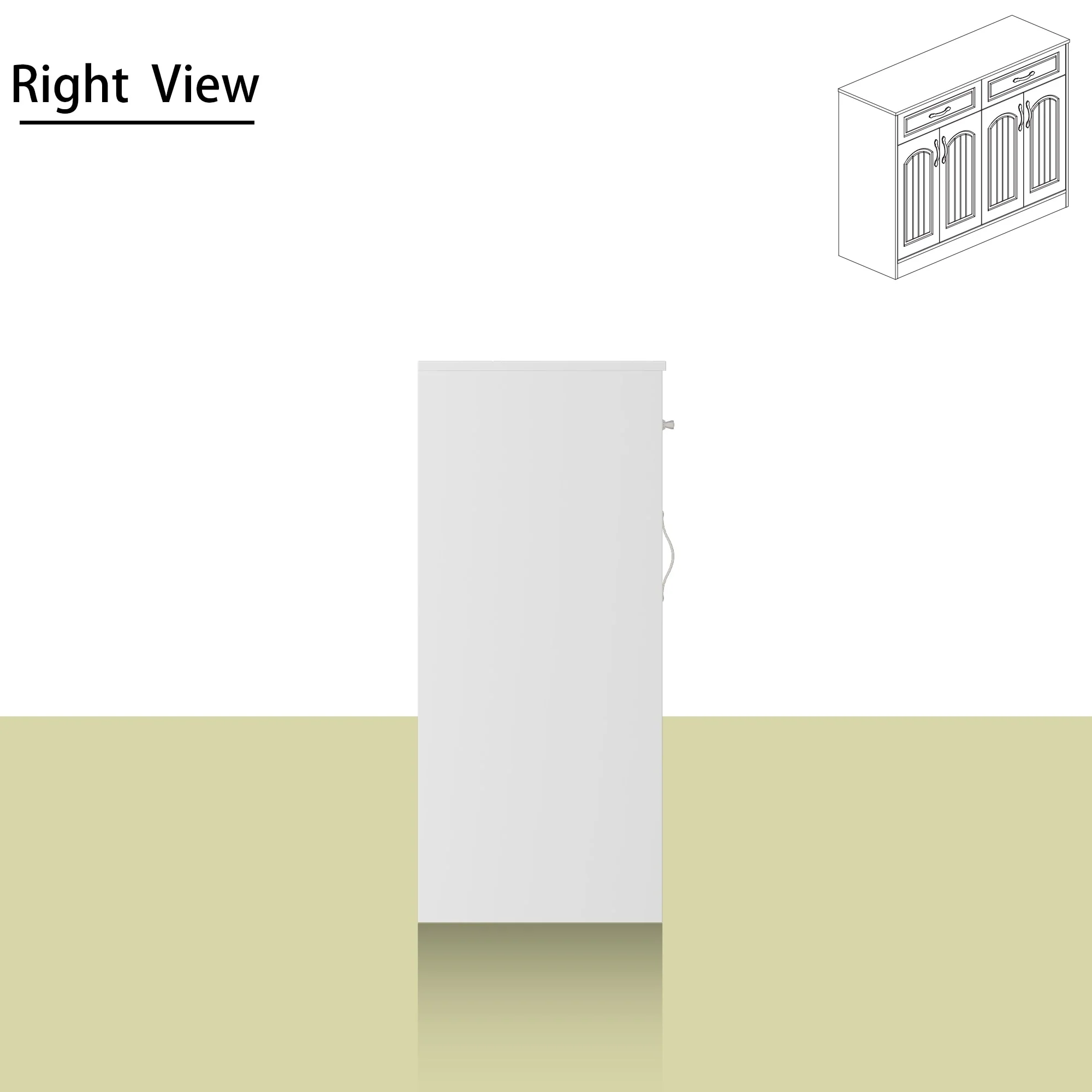 Multi-Functional White Shoe Cabinet with Adjustable Shelves Entryway