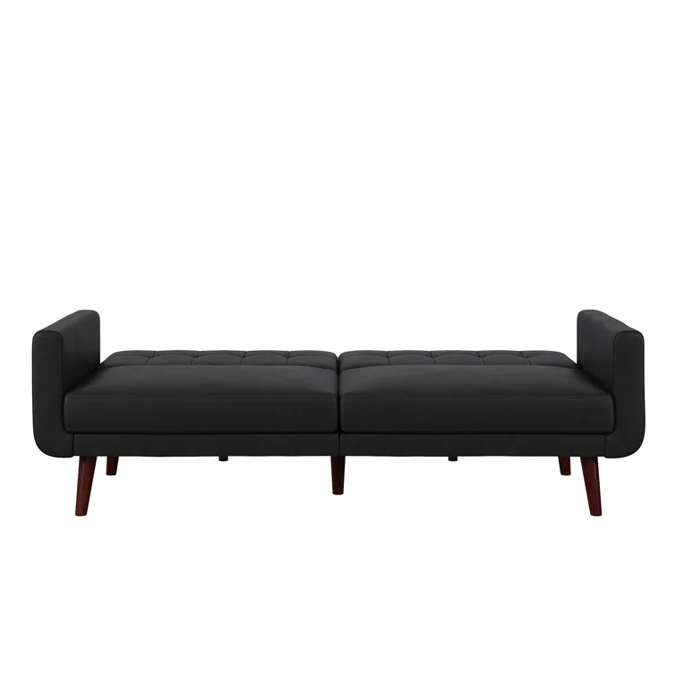 Gaige Twin 78.5'' Velvet Convertible Sofa