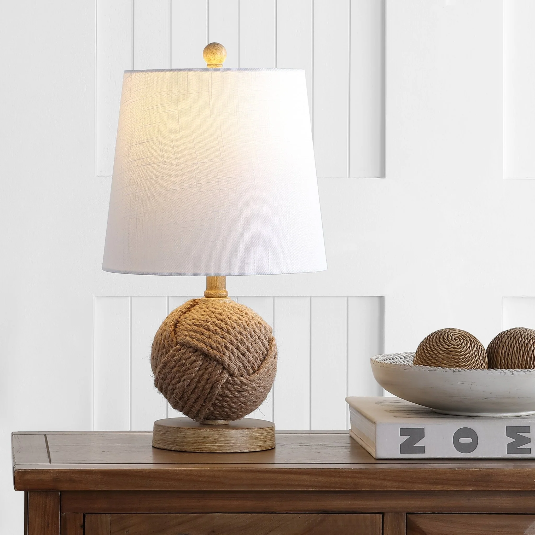 Monkey Fist Rope Ball LED Table Lamp