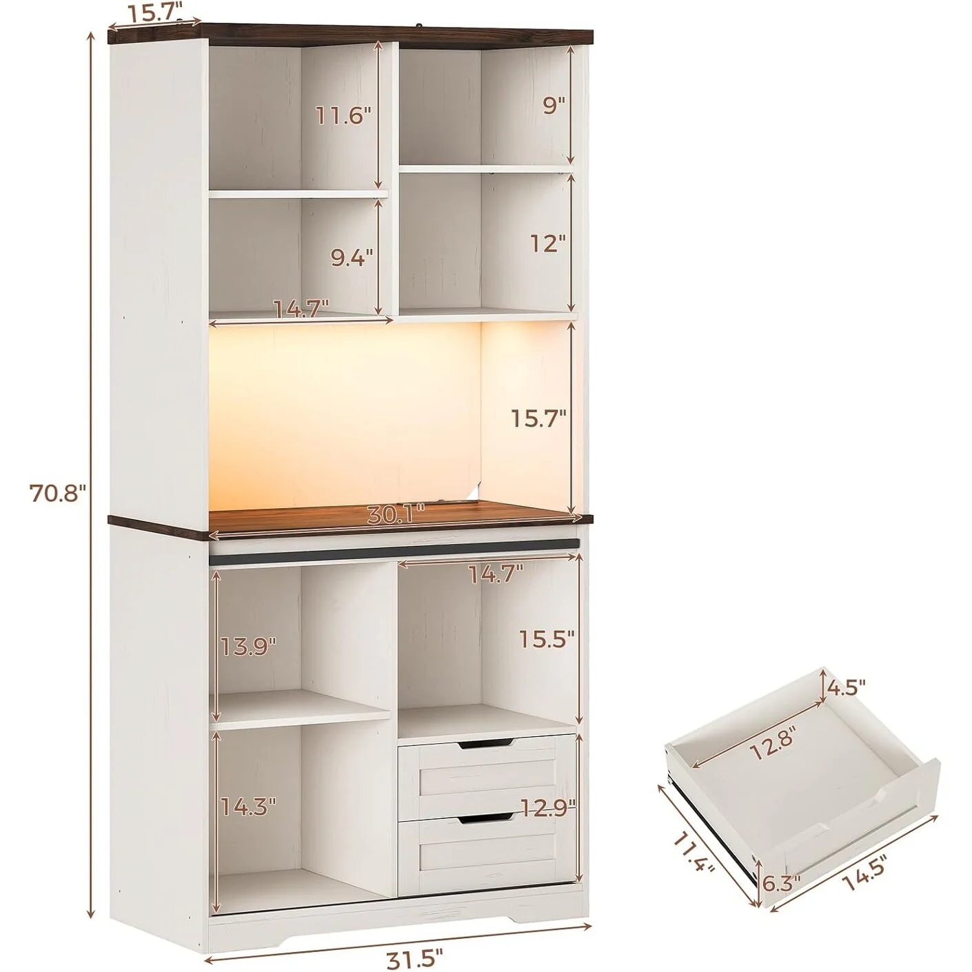 Farmhouse Kitchen Storage Cabinet Pantry Cabinet Home Bar