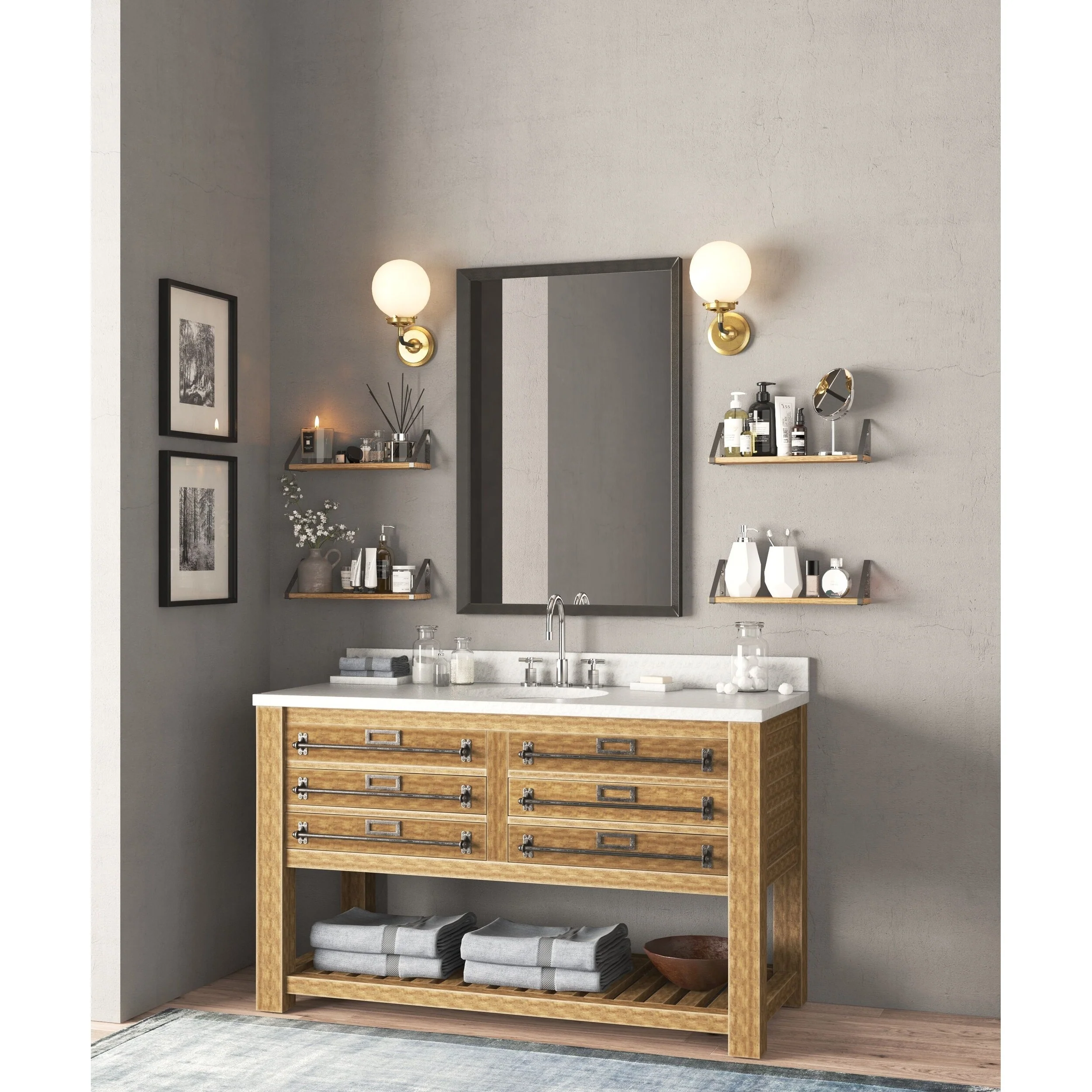 Wallniture Ponza 17inch Long, 4.5