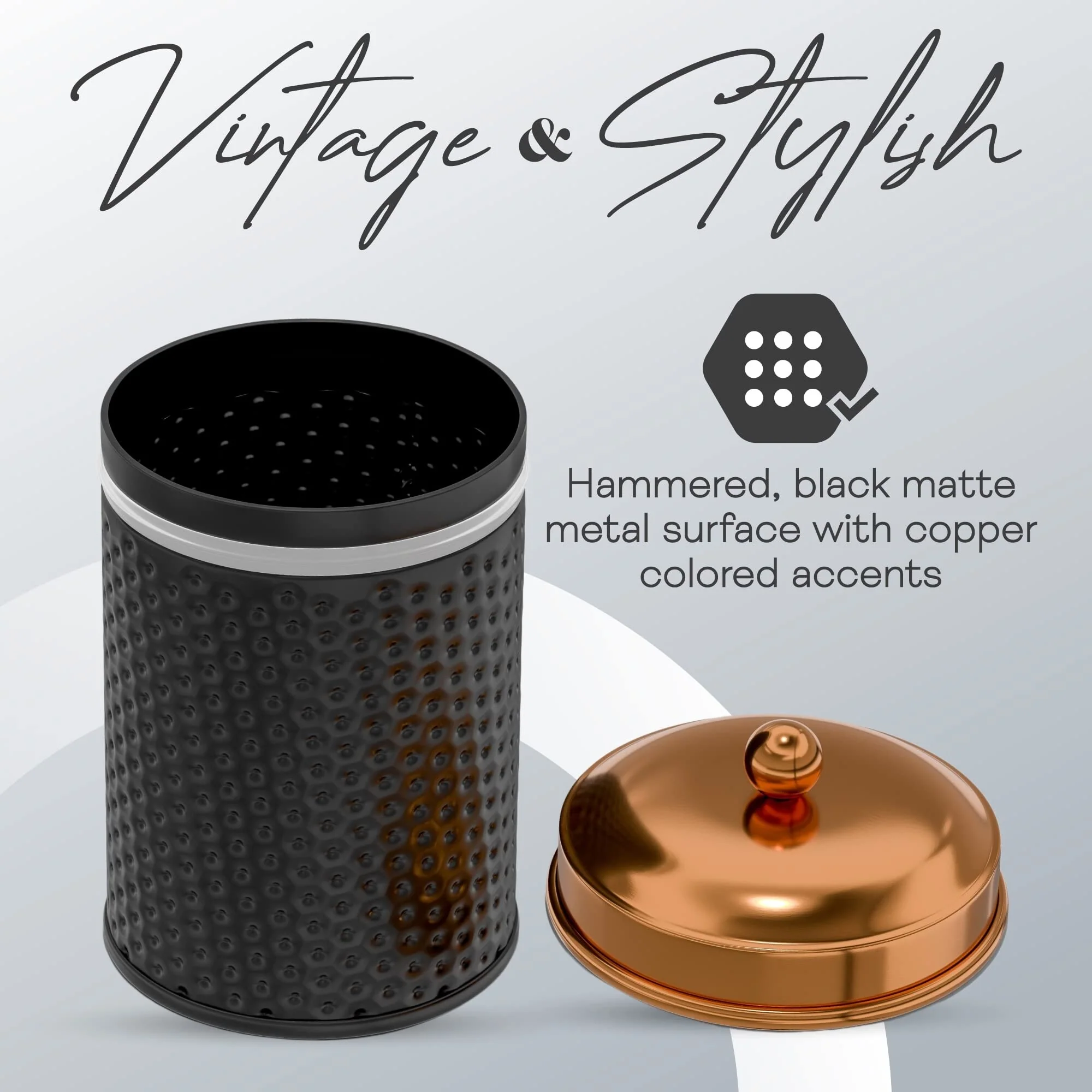 Amici Home Set of 2 Ashby Metal Canisters