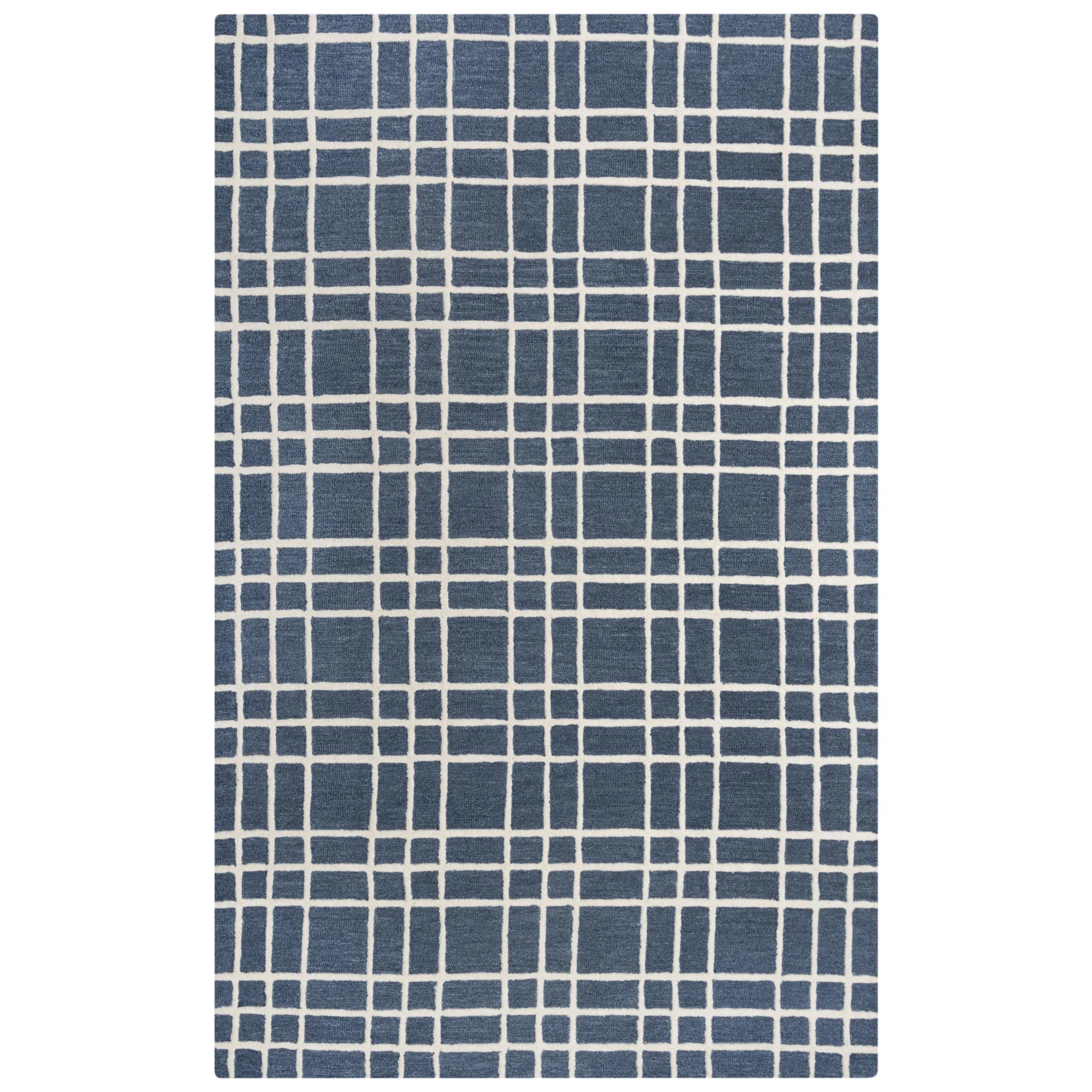Lofton Hand Tufted 100% Wool Geometric Area Rug