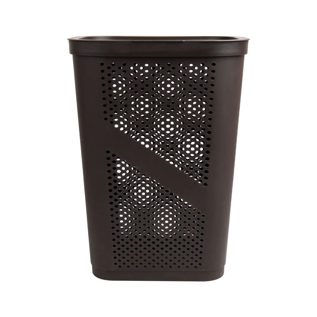 Mind Reader 60L Slim Laundry Hamper, Clothes Basket, Lid, Ventilated, Plastic, 17.25
