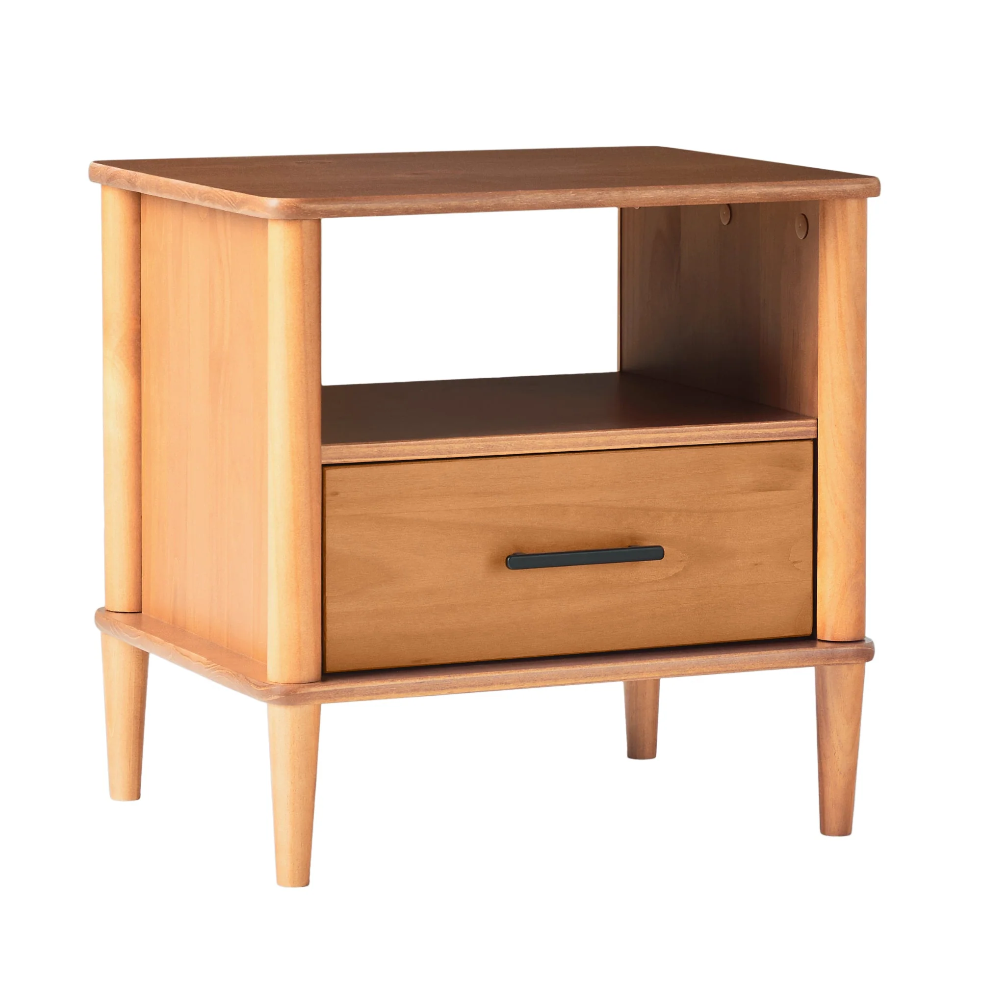 Luminar Solid Wood Spindle Nightstand