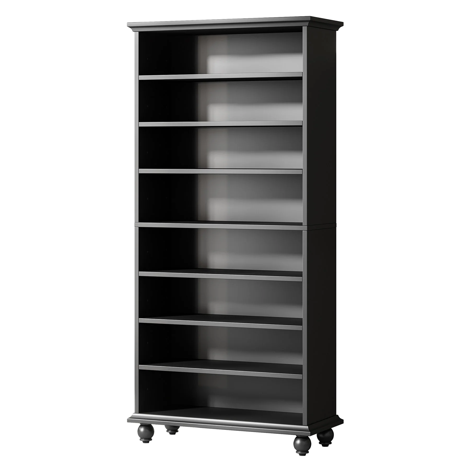Narrow Tall Shoe Storage Cabinet with LED Lighting for Entryway - 9-Tier