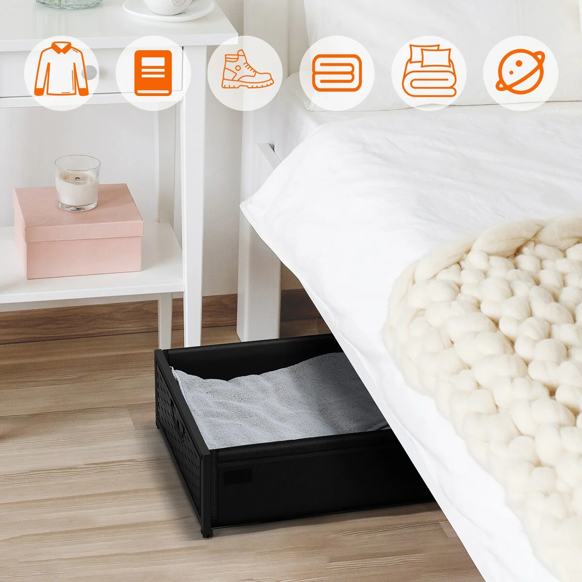 Under Bed Storage with Wheels