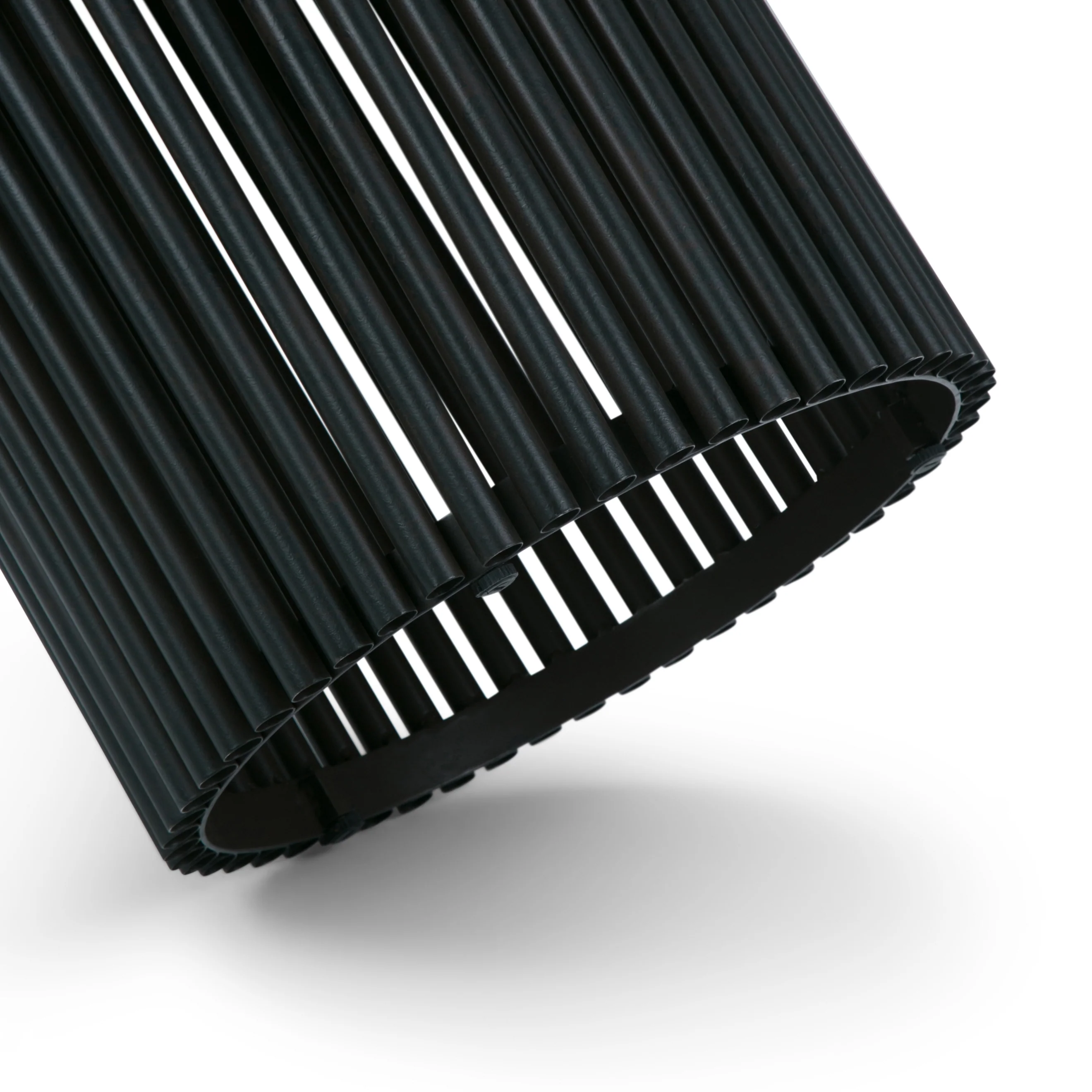 Valiant Cylinder-Shaped Accent Table with Pipe Design Base