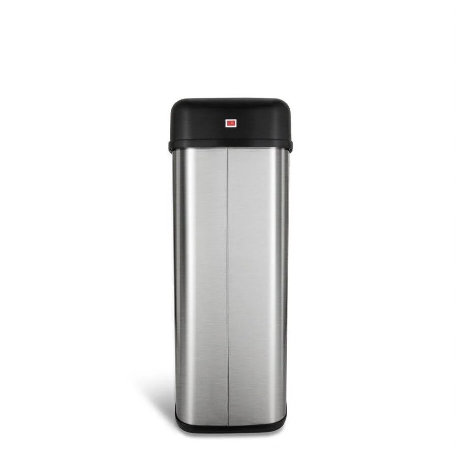 NINESTARS DZT-50-6 Stainless Steel 13.2-gal Motion Sensor Trash Can