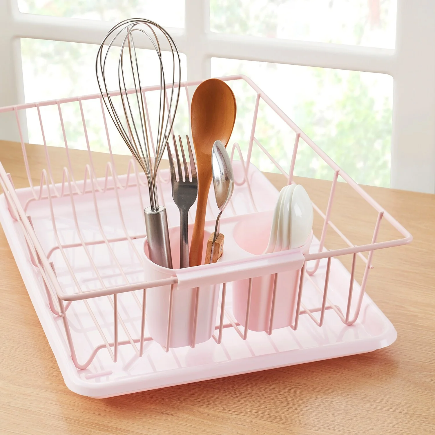 Sweet Home Collection 3-Piece Kitchen Sink Dish Drainer Set