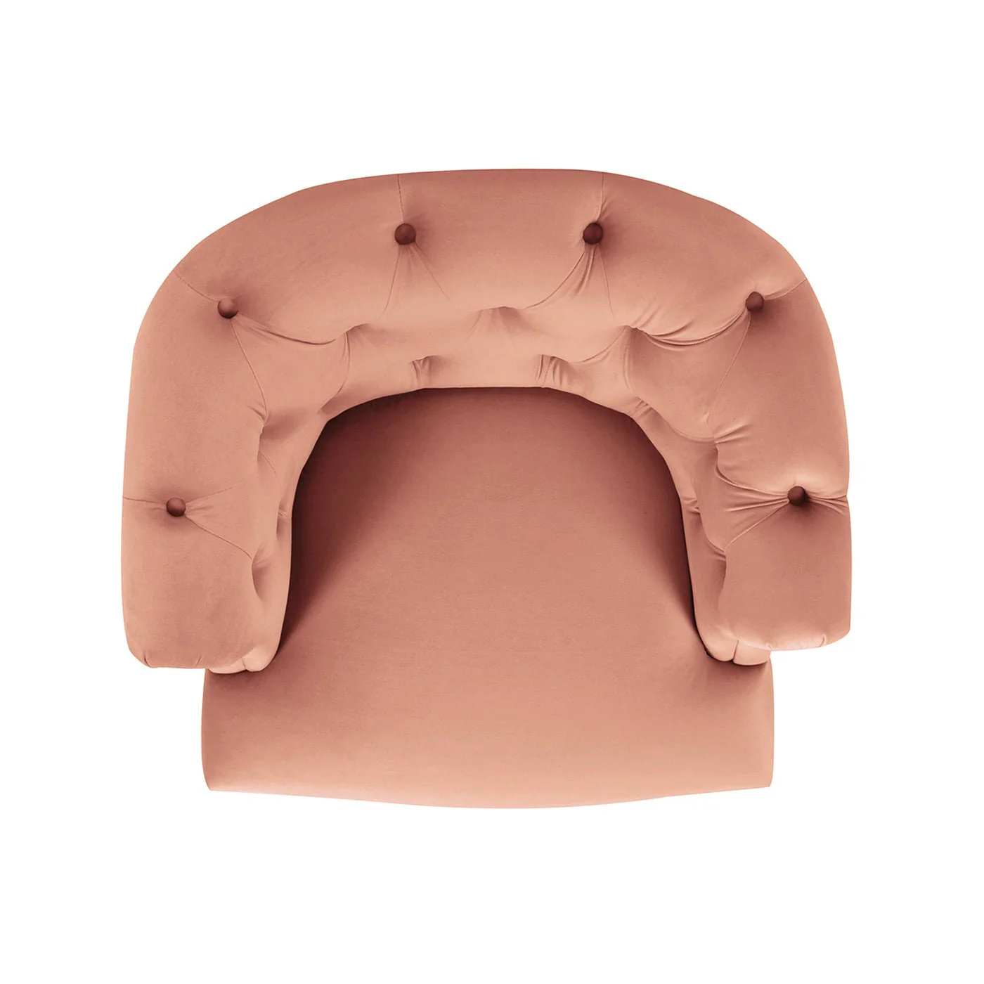 Comforts Upholstered Accent Chair with Recessed Arms and Barrel Design