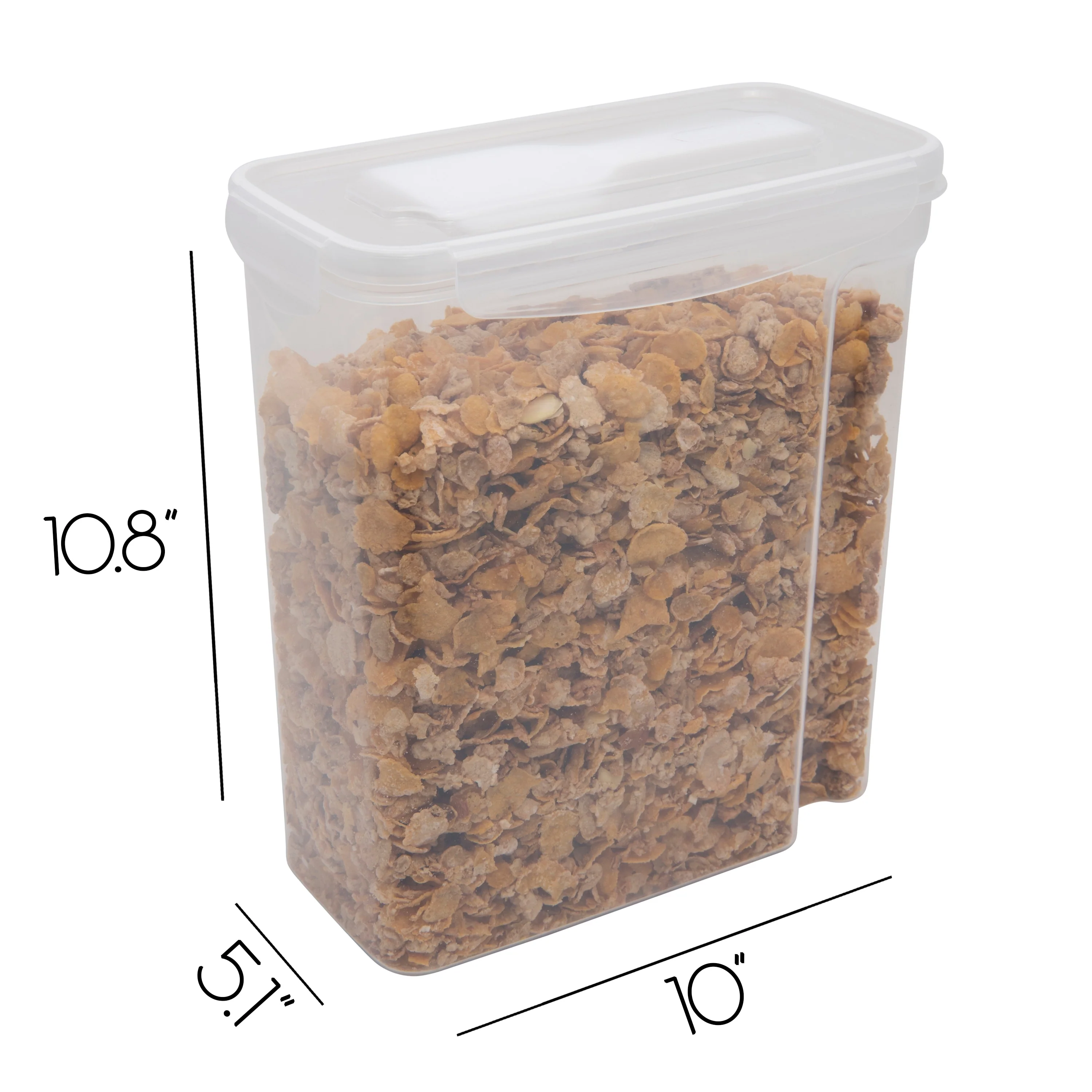 Kitchen Details Large Size Airtight Cereal Container with Scooper - 10