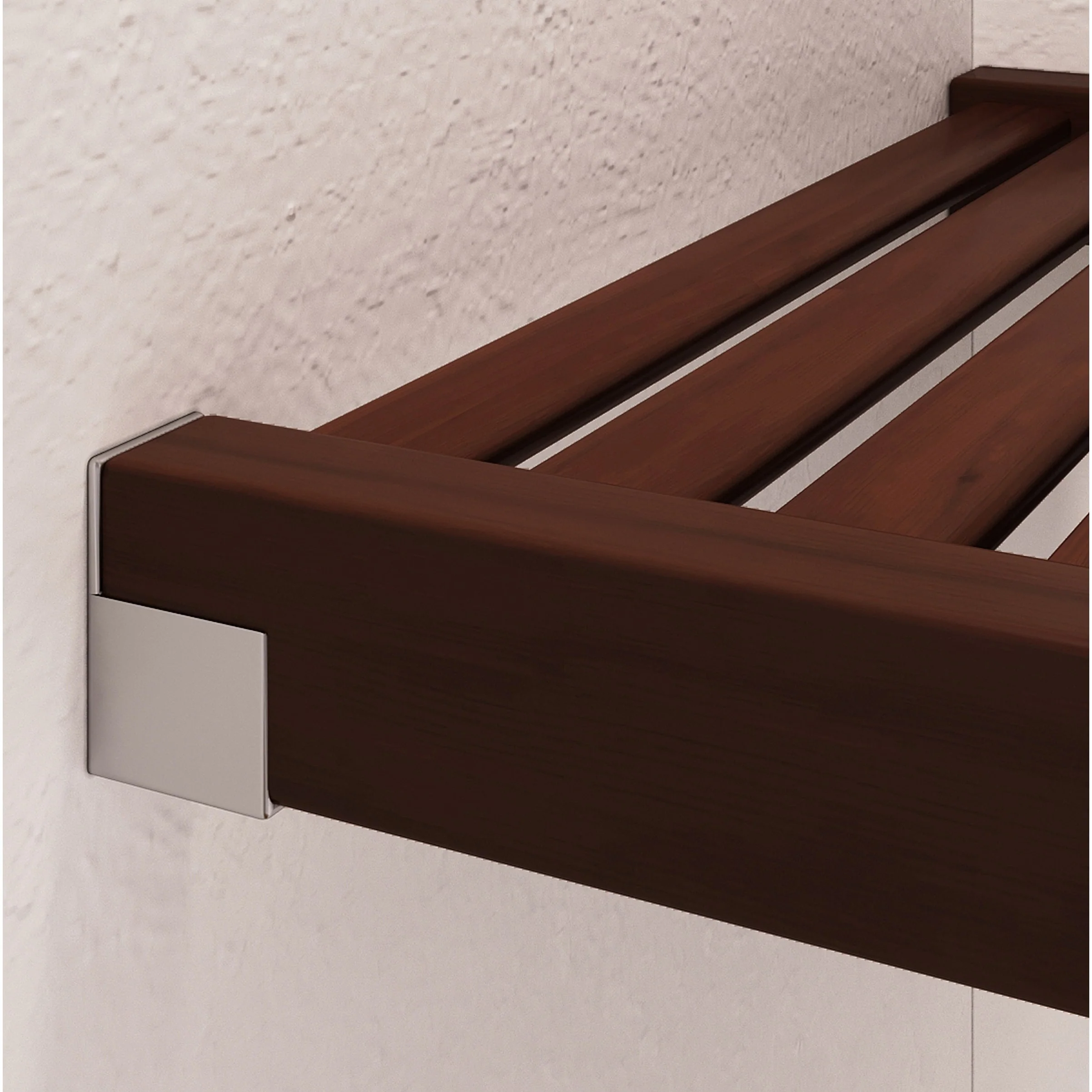 John Louis Home Solid Wood Reach-In Simplicity Closet System Espresso