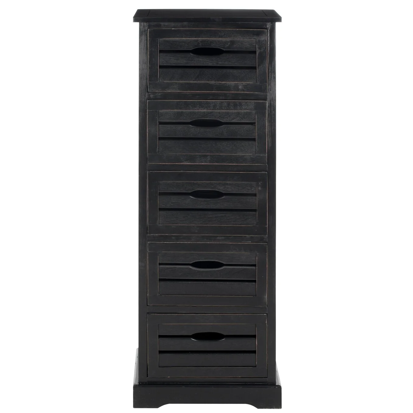 SAFAVIEH Cinda Black Storage 5-Drawer Cabinet - 16.5