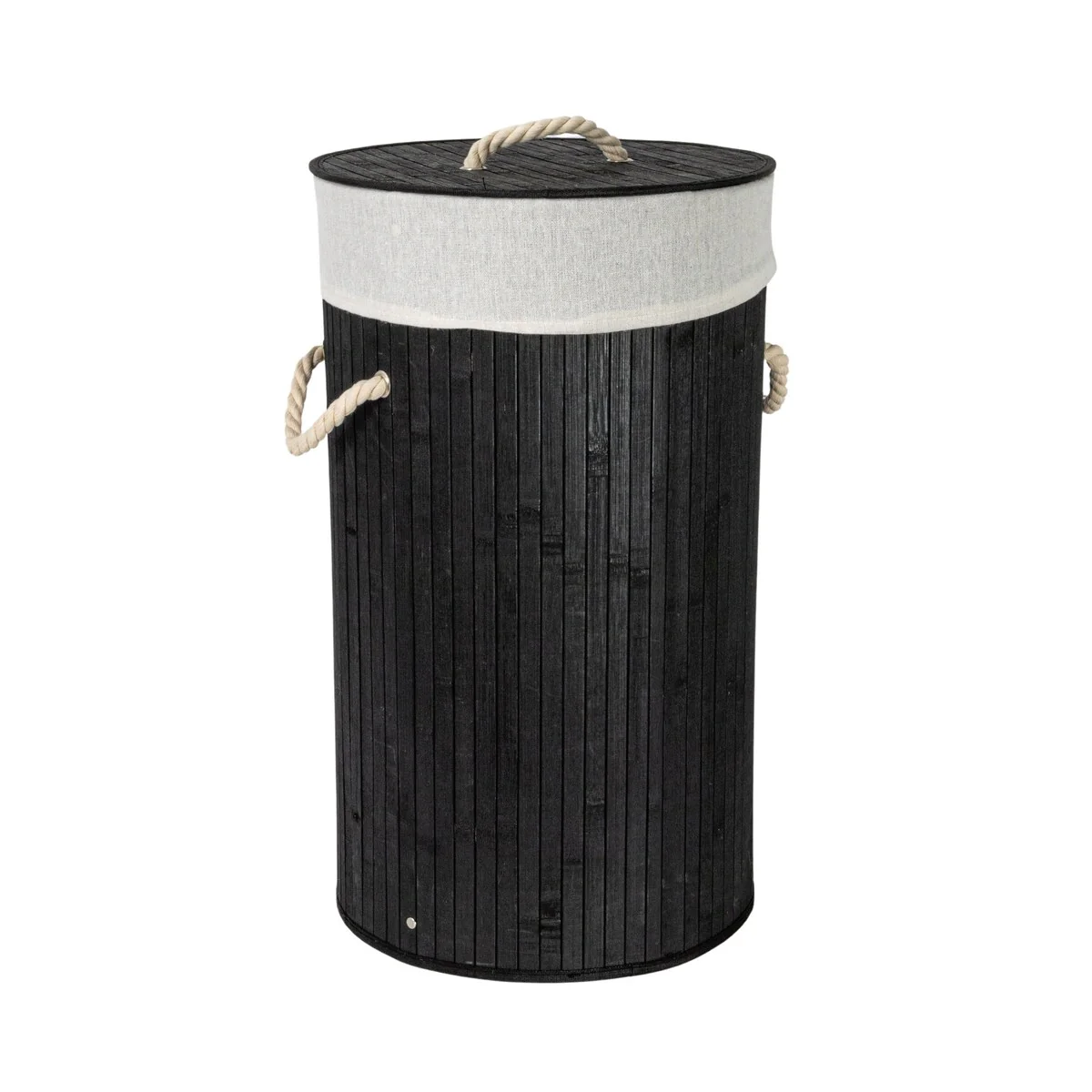 Household Essentials Bamboo Laundry Hamper with Handles and Removable Laundry Bag