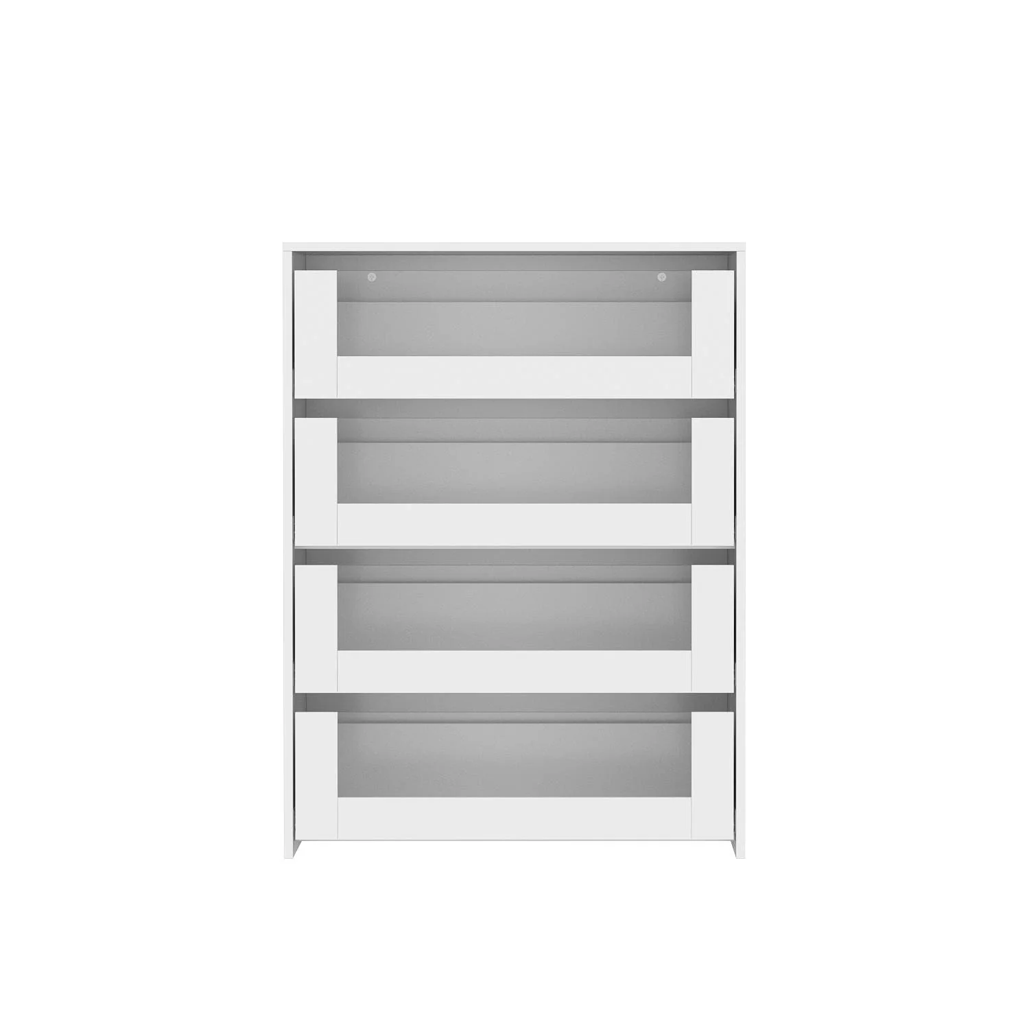 Dressing Island with Glass Shelves Spacious White Organizer Closet - 47.2