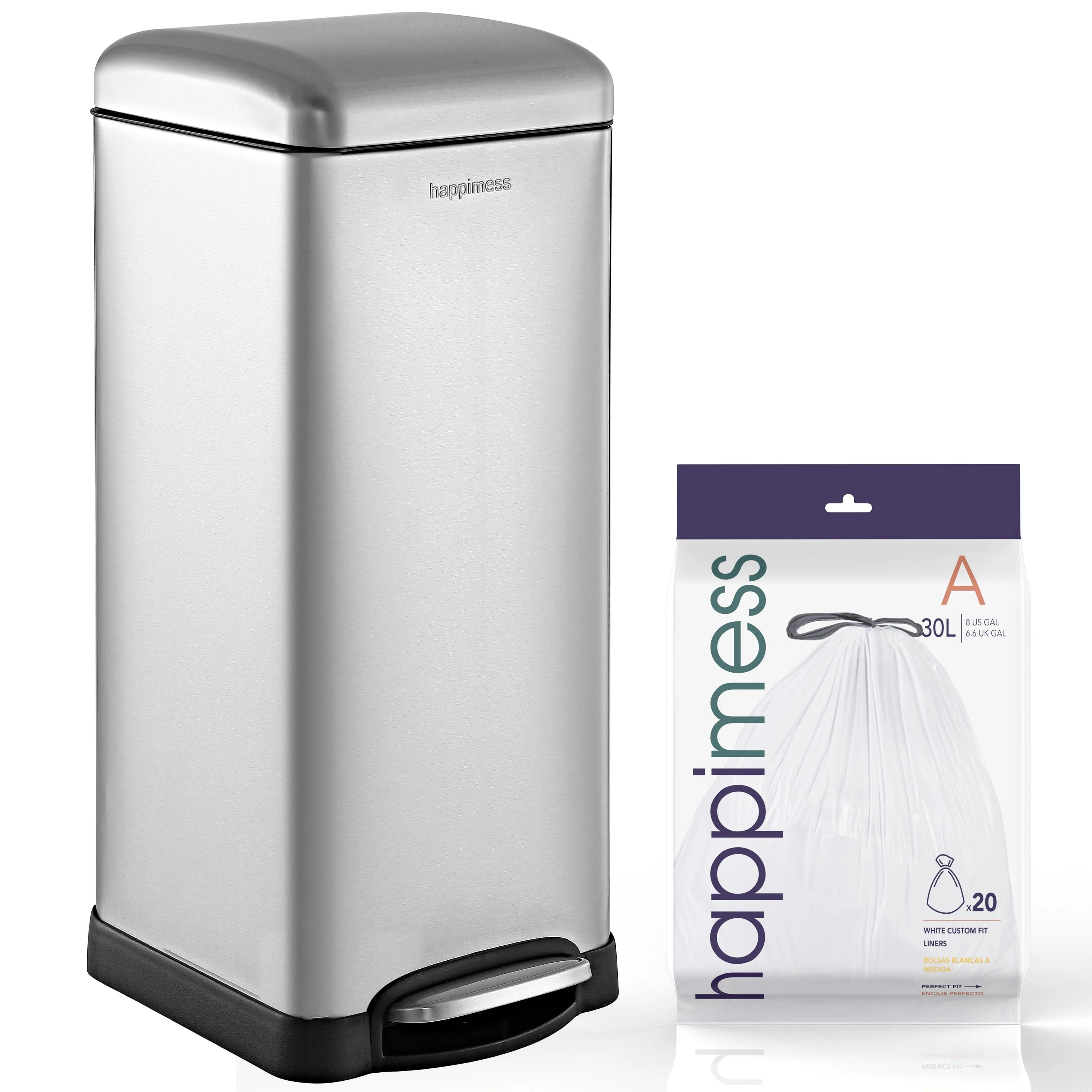 happimess Betty Retro 8-Gallon Step-Open Trash Can