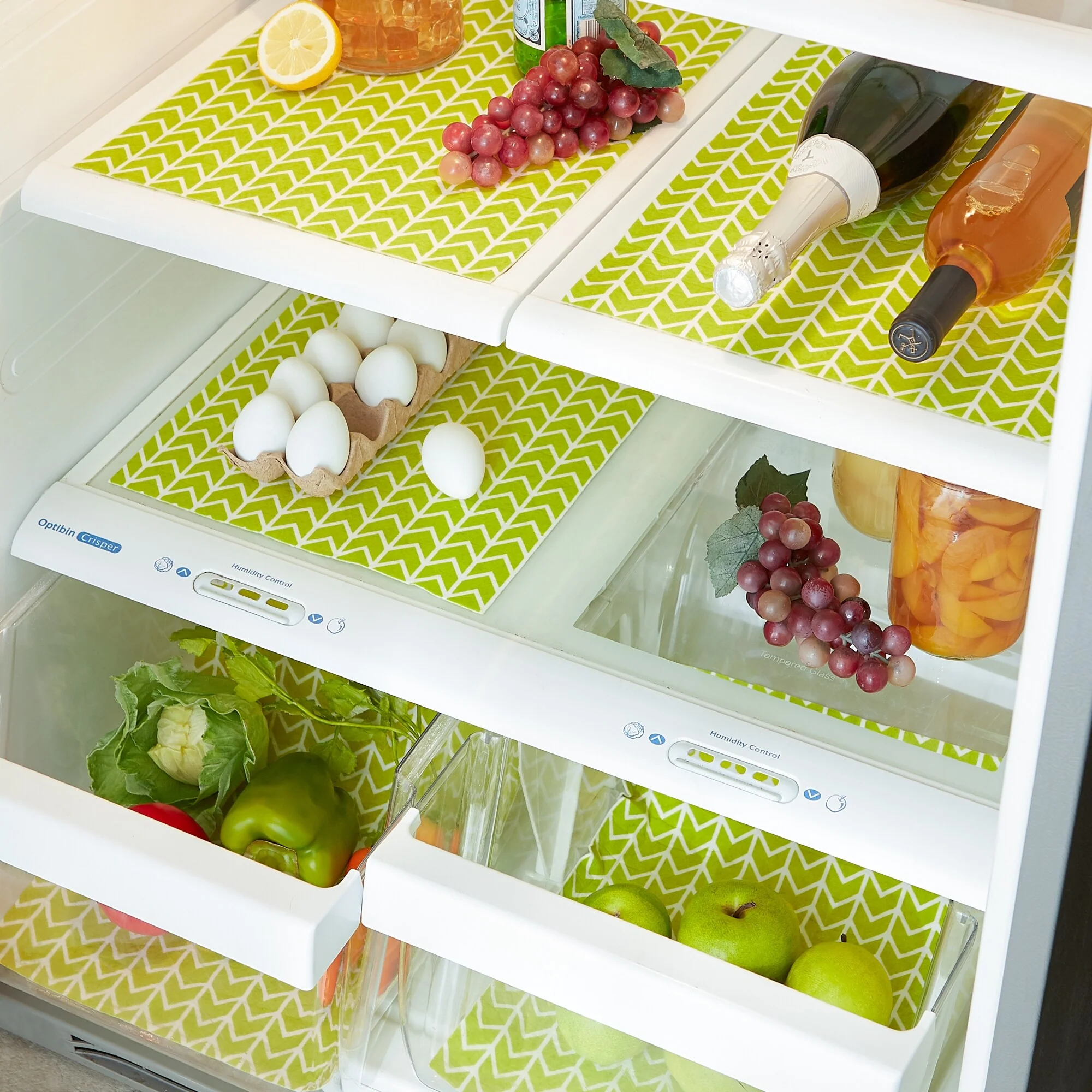 DII Nautical Blue Market Print Fridge Liner (Set of 6)