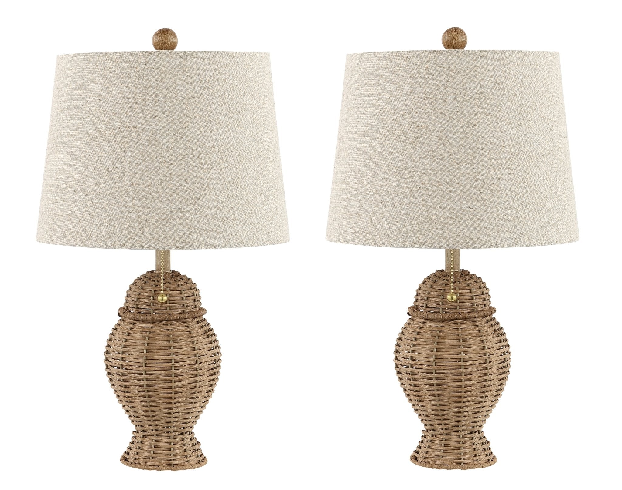 Margie Wicker Bohemian Rustic Iron LED Table Lamp