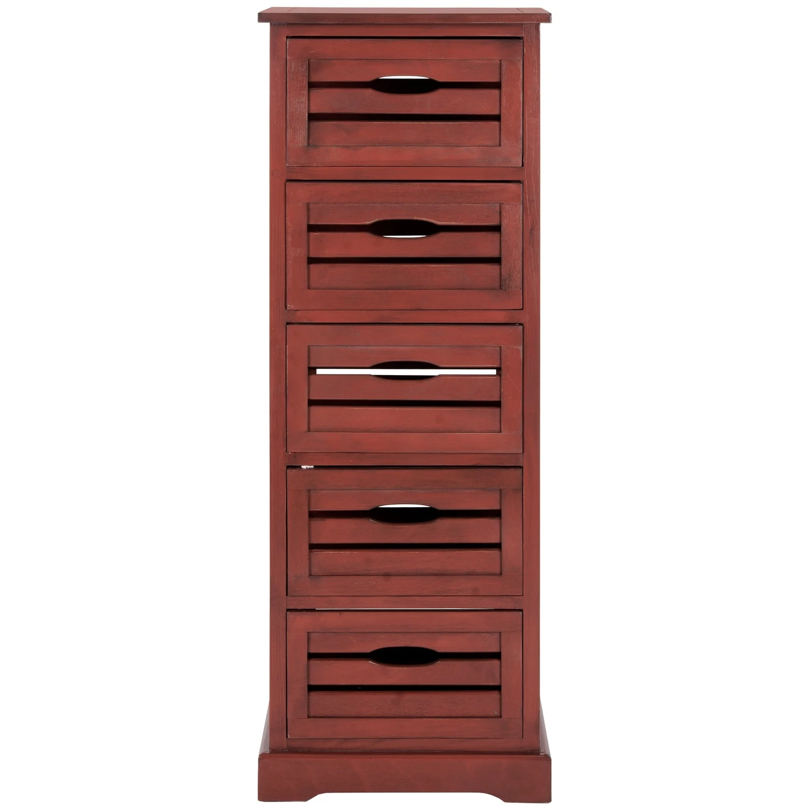 SAFAVIEH Cinda Black Storage 5-Drawer Cabinet - 16.5