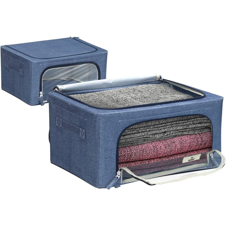 Storage Box With Window Small - 2 Pack - N/A