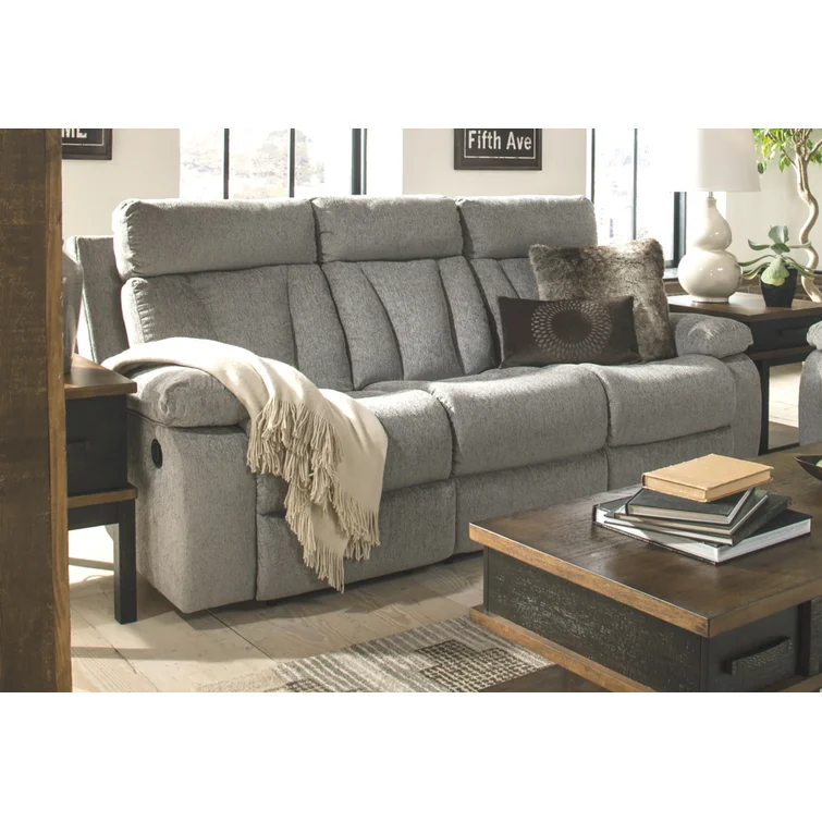 Anirduh 87'' Upholstered Reclining Sofa