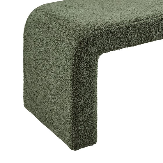 Goldmine Upholstered Bench with Curved Seat