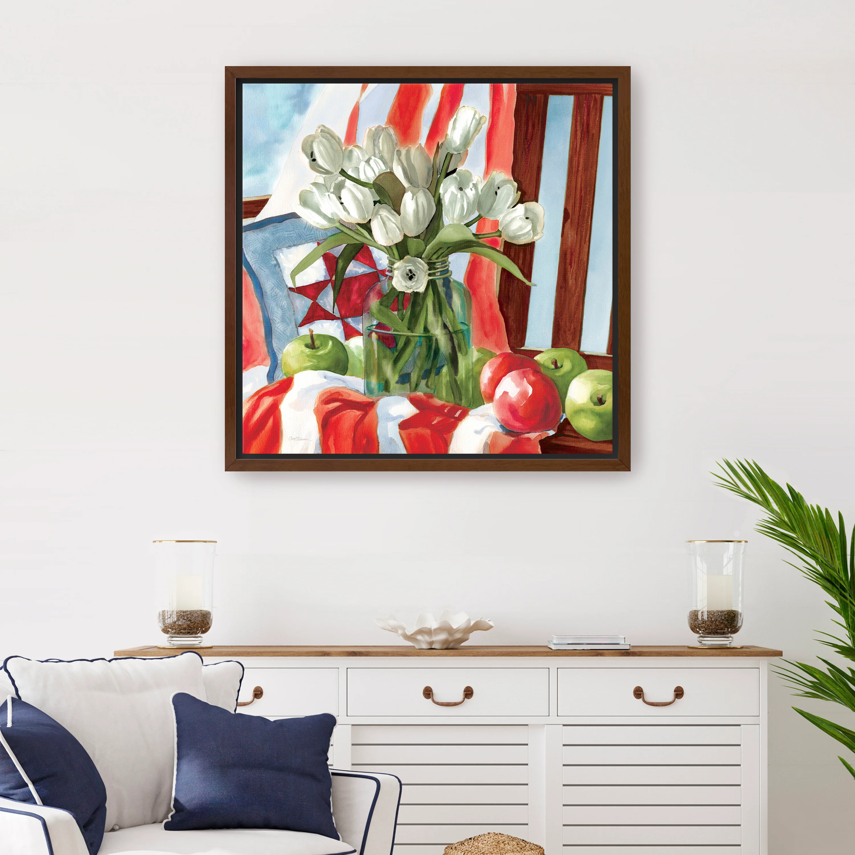 July Tulips Canvas Giclee