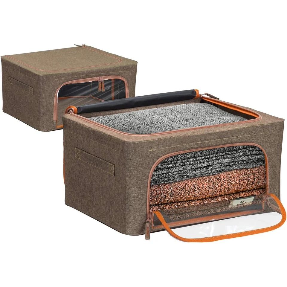 Storage Box With Window Small - 2 Pack - N/A