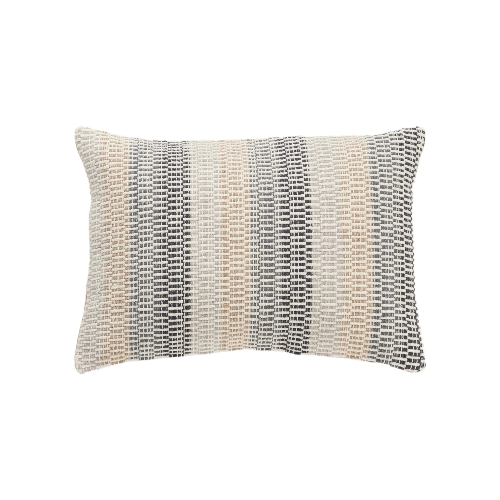 Woven Cotton Stripe Decorative Throw Pillow
