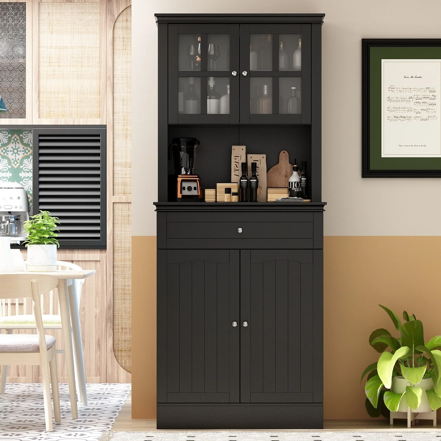 Freestanding Kitchen Pantry, Kitchen Cupboard Storage Cabinets