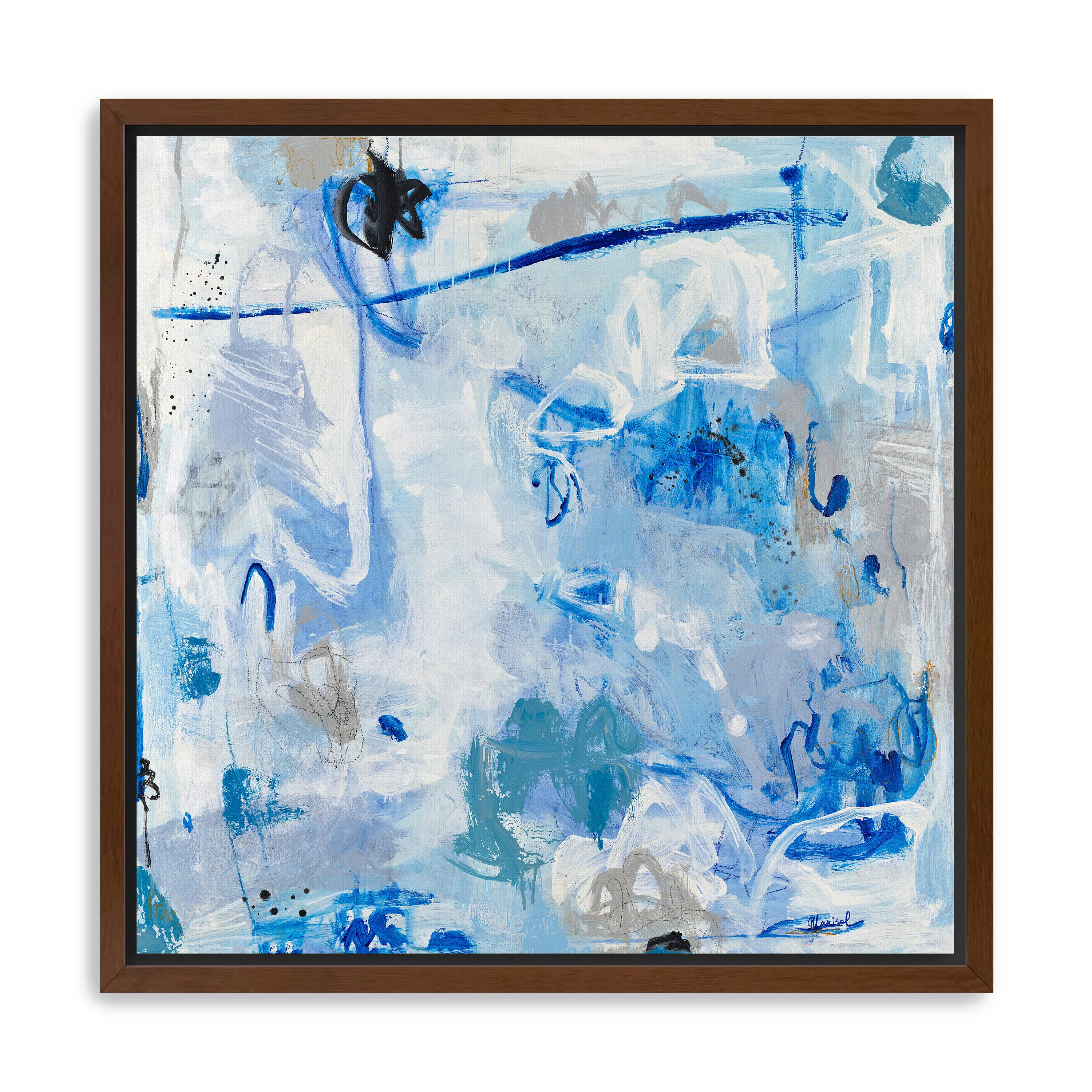 Blue Seduction Canvas Giclee