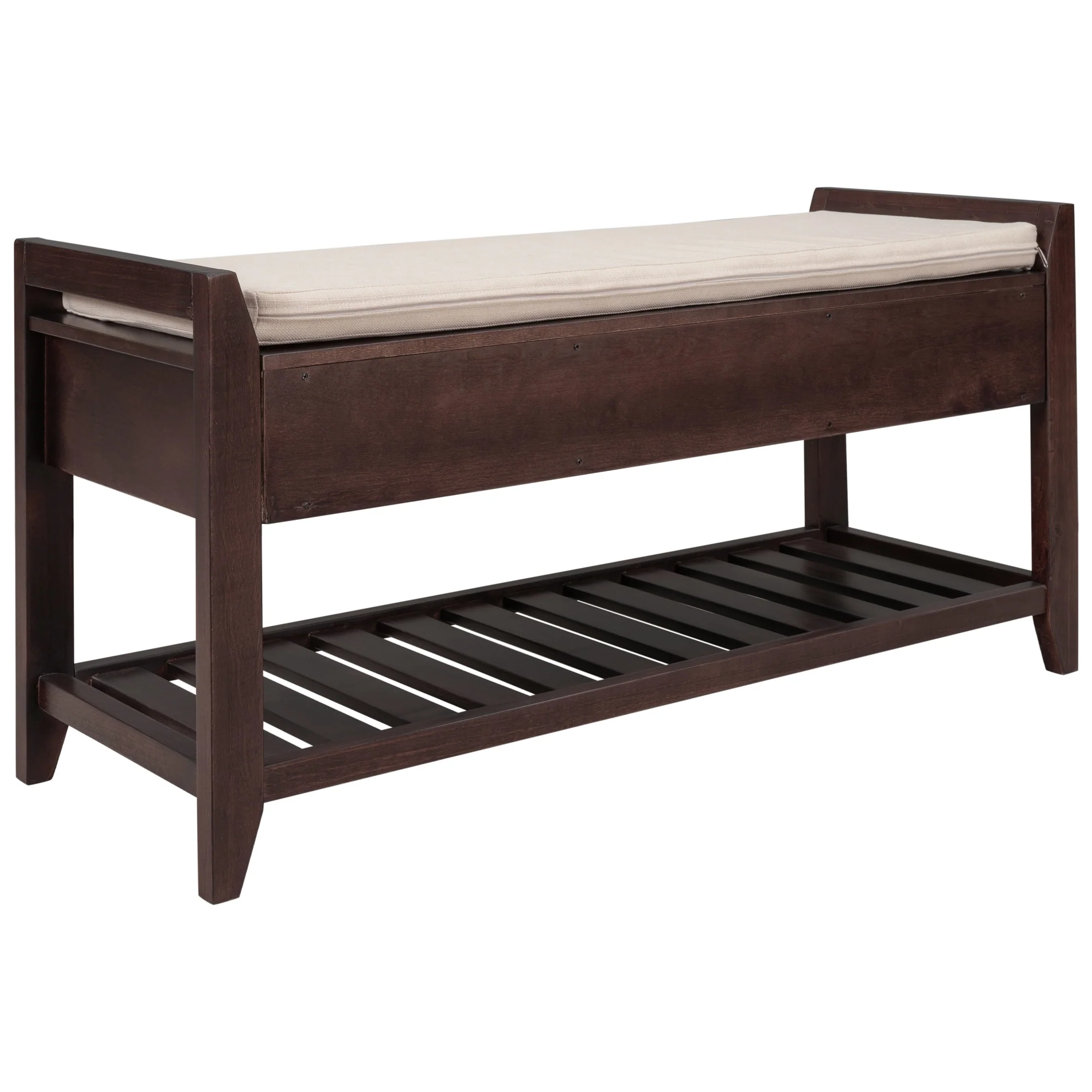 Multi-purpose Shoe Rack with Cushioned Seat and Drawers
