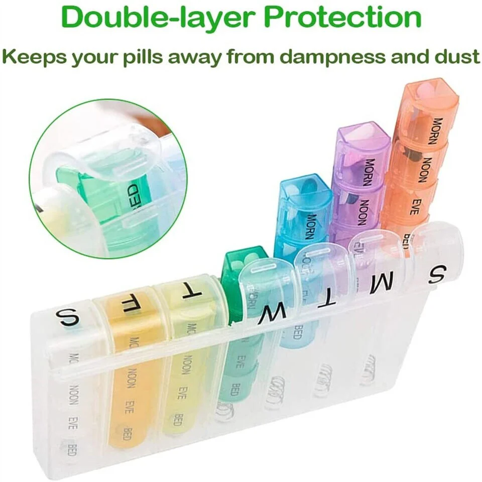 Weekly Pop Up Pill Box Storage Organizer