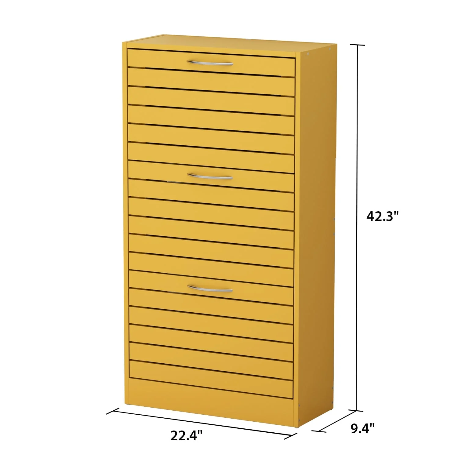 12-15 Pair Shoe Storage Cabinet Space Saving Oak Dresser Chest