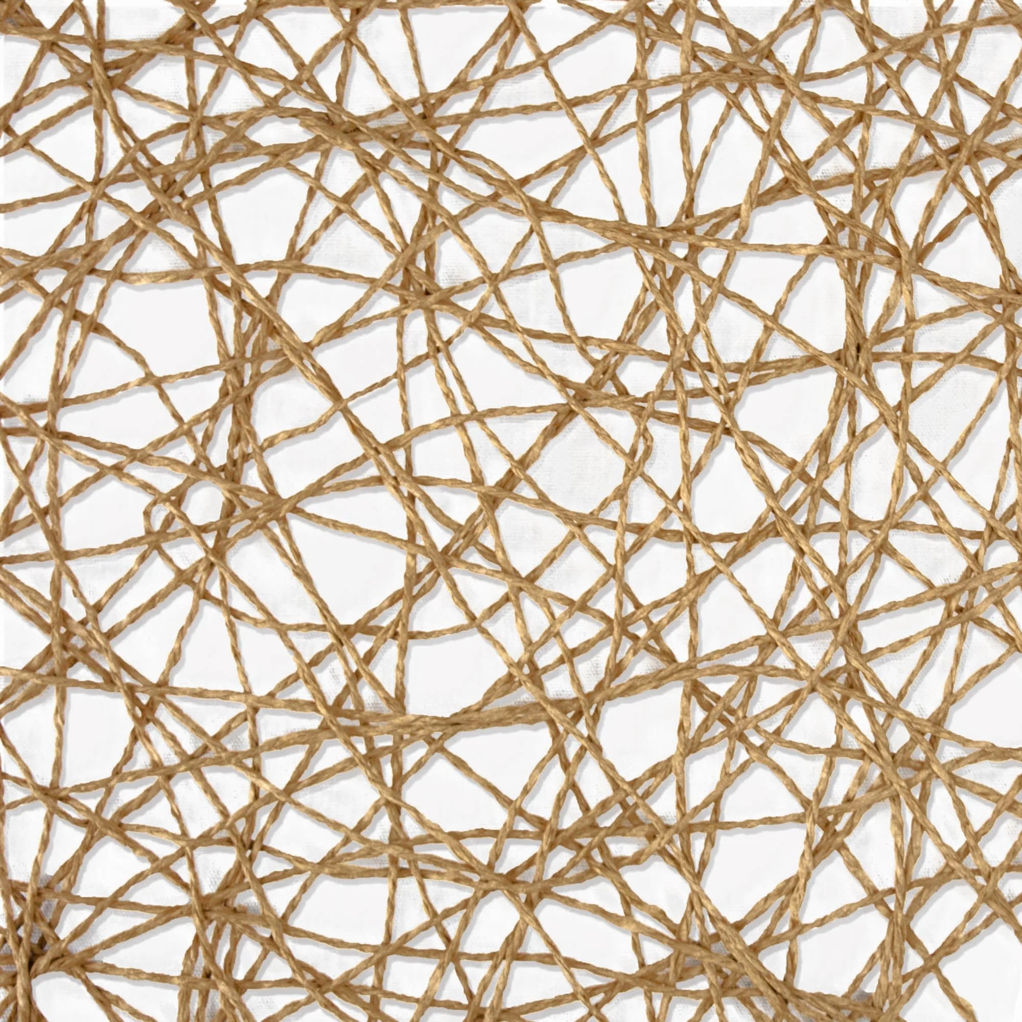 Taupe Woven Paper Round Placemats, Set Of 6