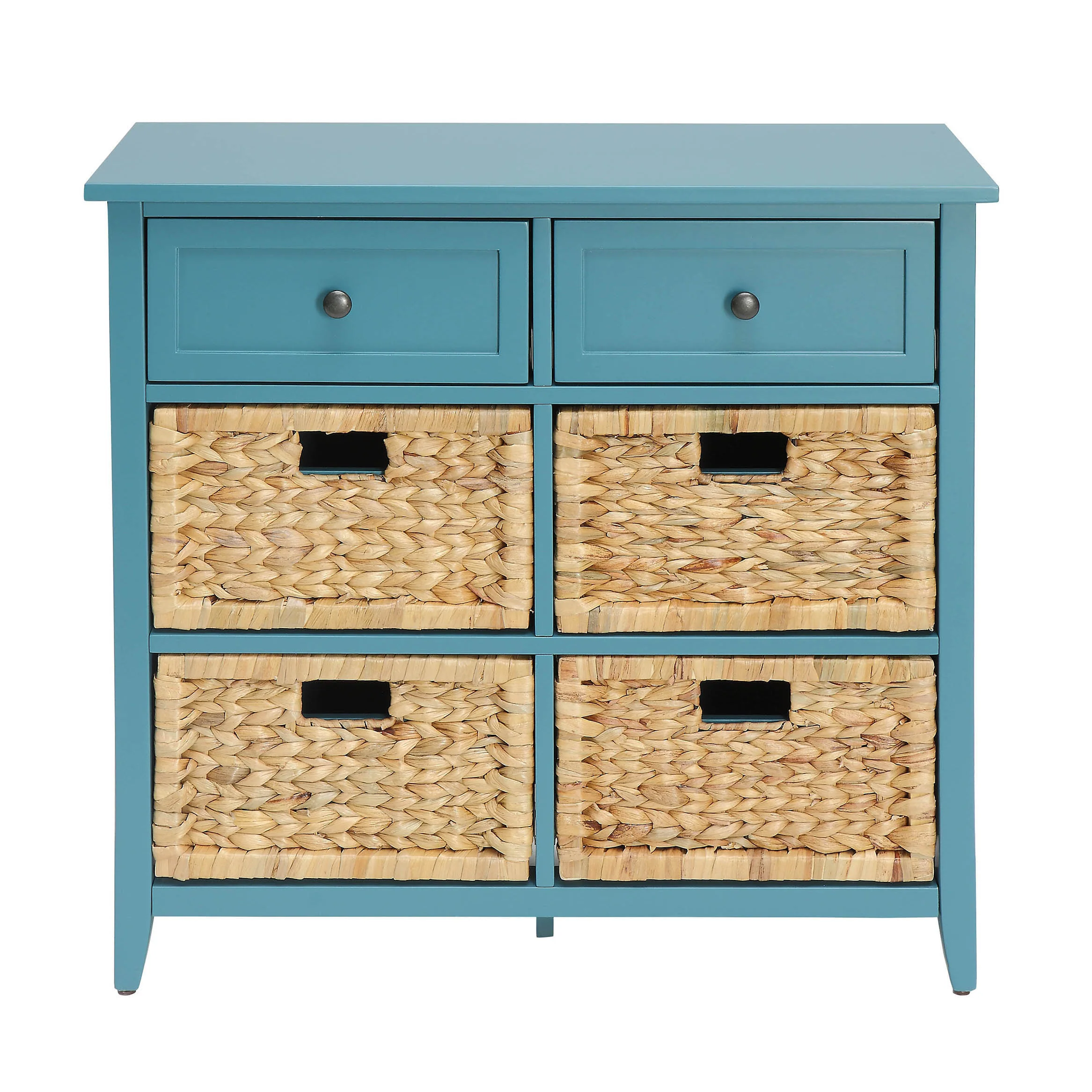 Teal Console Table with Storage