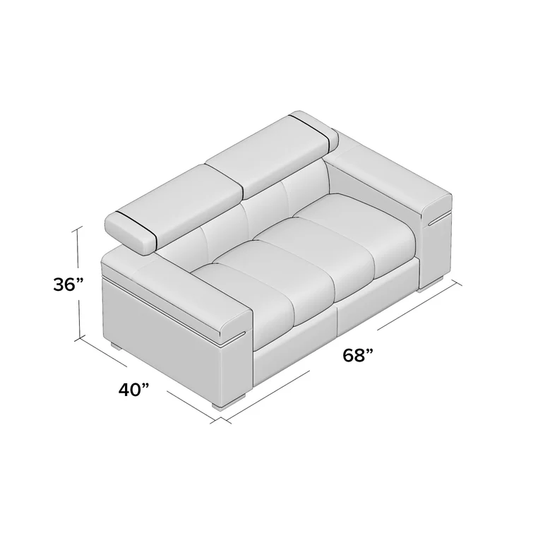 Orlando 68'' Upholstered Loveseat