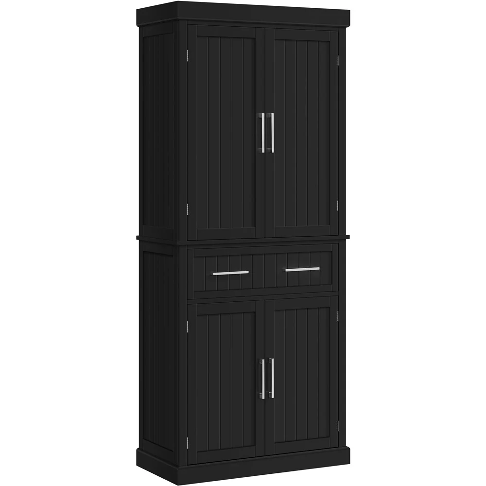 Yaheetech Wooden Kitchen Pantry Storage Cabinet with Doors and Shelves