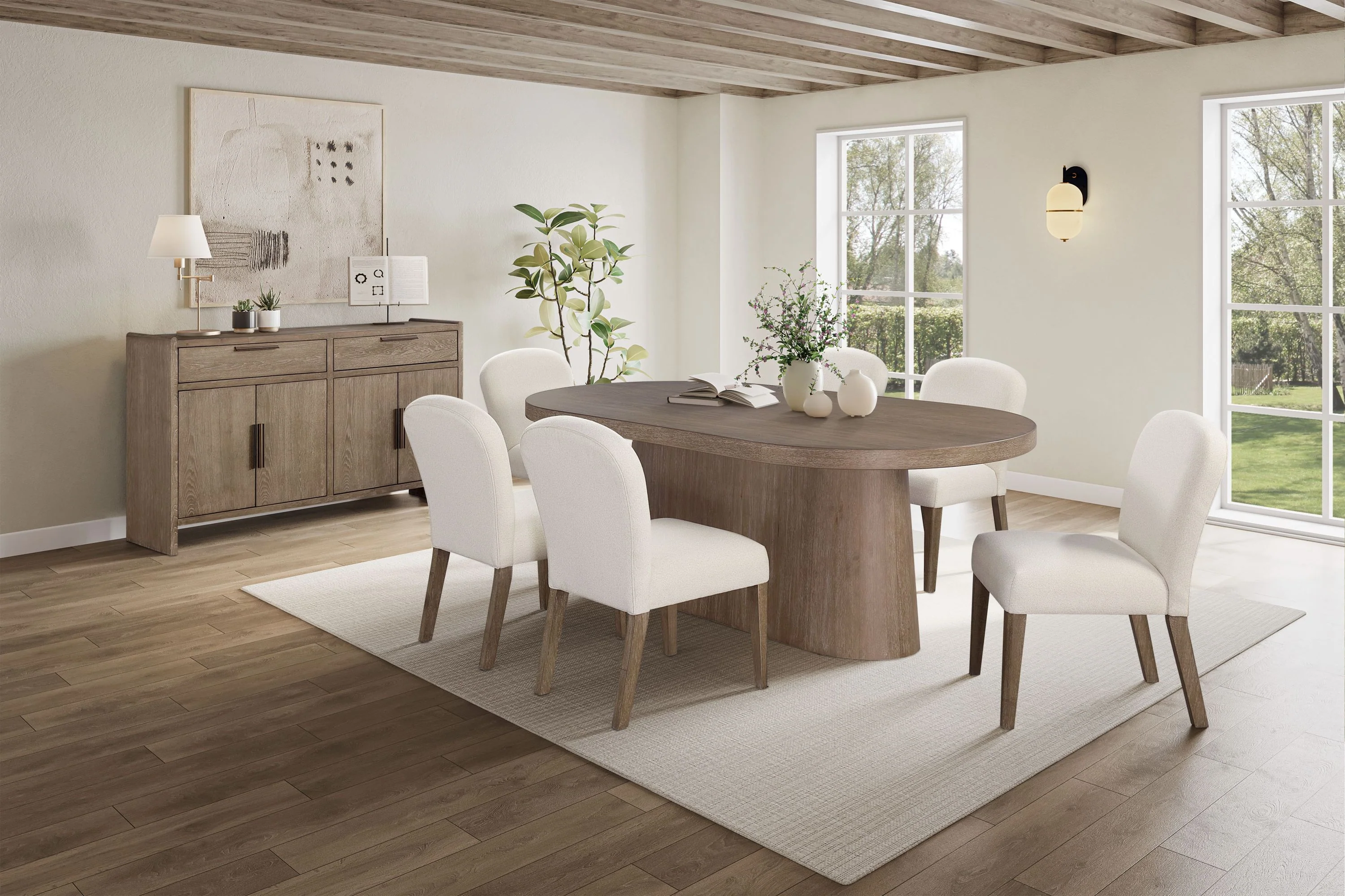 Cocoa Oval Dining Table