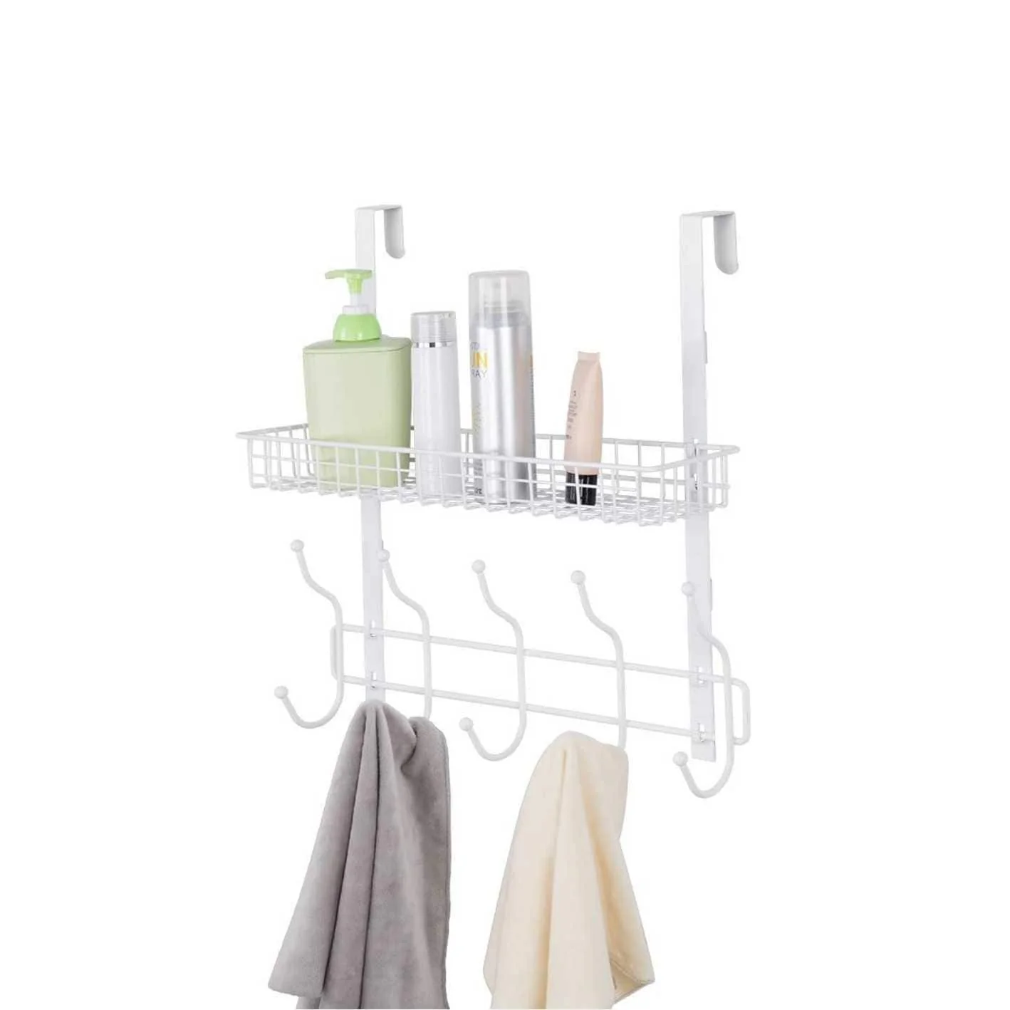 Over The Door Shelf Organizer with 5 Hook