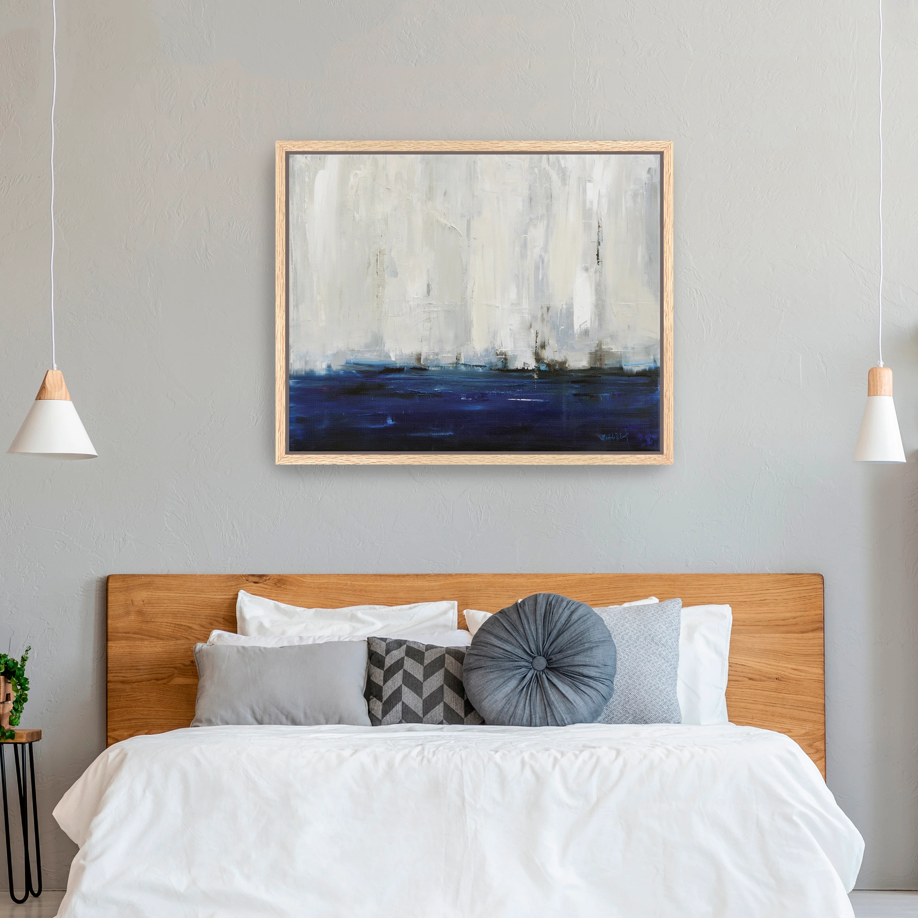 Blue City Canvas Giclee