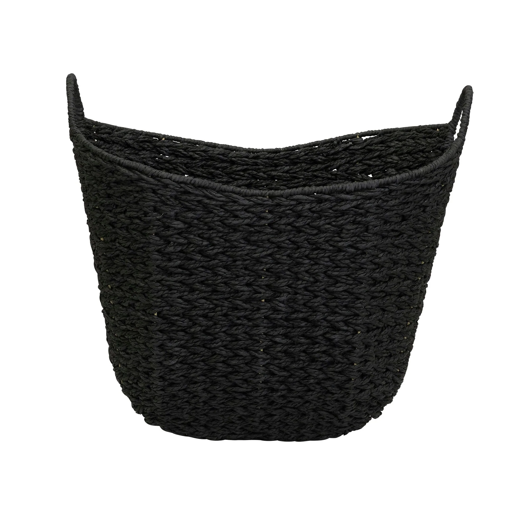 Household Essentials Woven Paper Rope Storage Basket with Handles