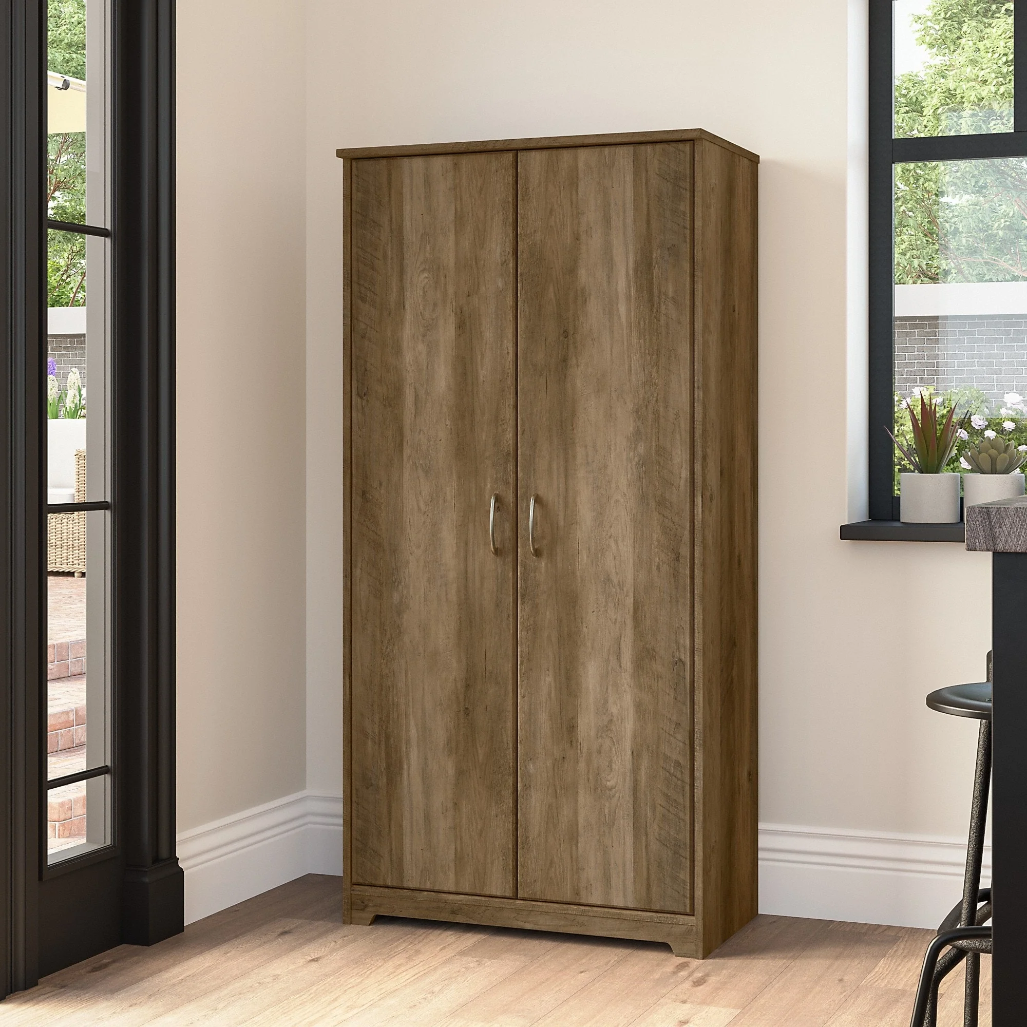 Cabot Tall Kitchen Pantry Cabinet with Doors by Bush Furniture