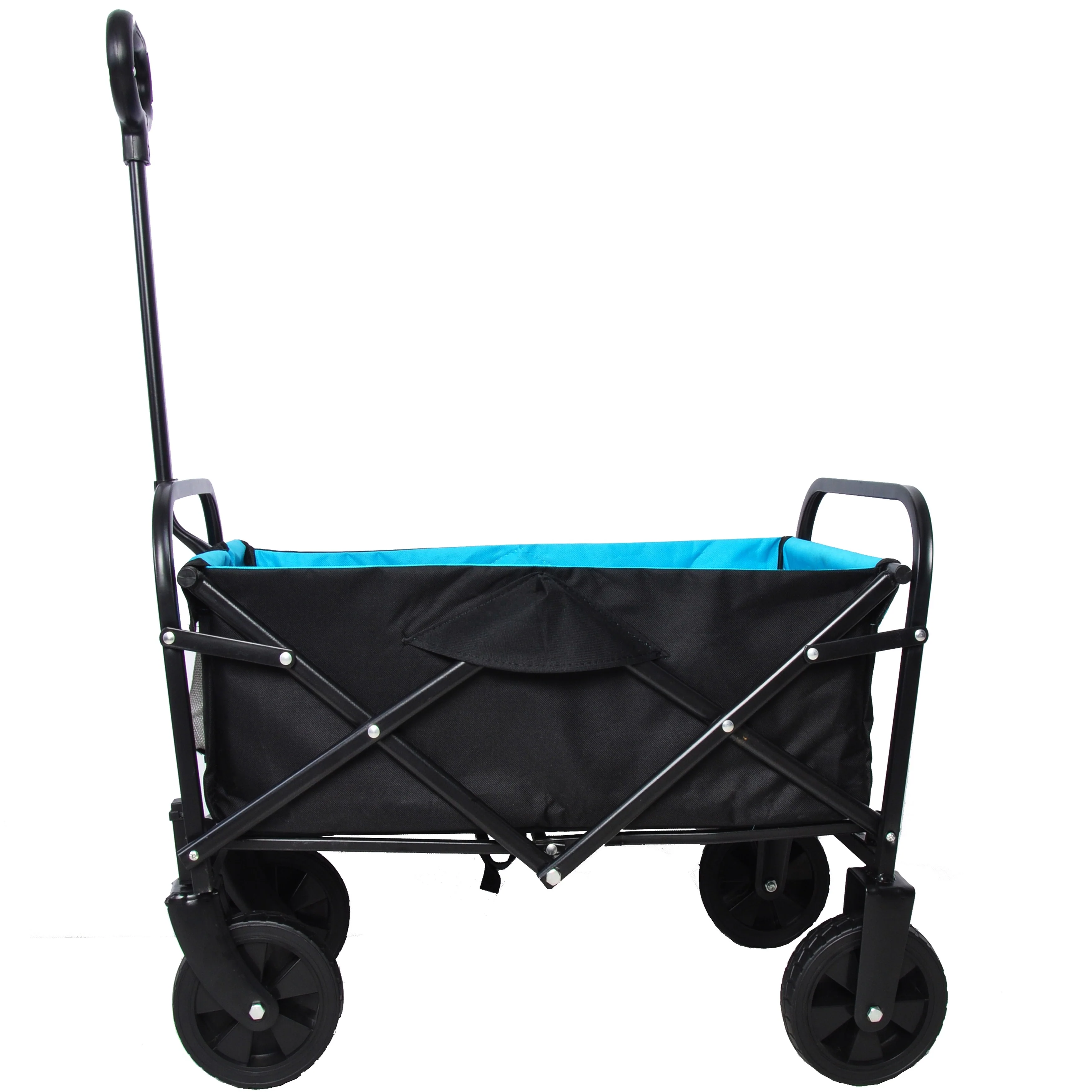 Mini Folding Shopping and Beach Cart with Steel Frame