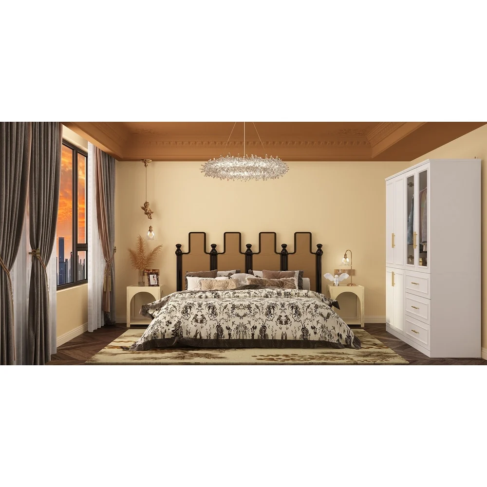 Modular Wardrobe Combo Armoires Closet Freestanding Cabinet Organizer