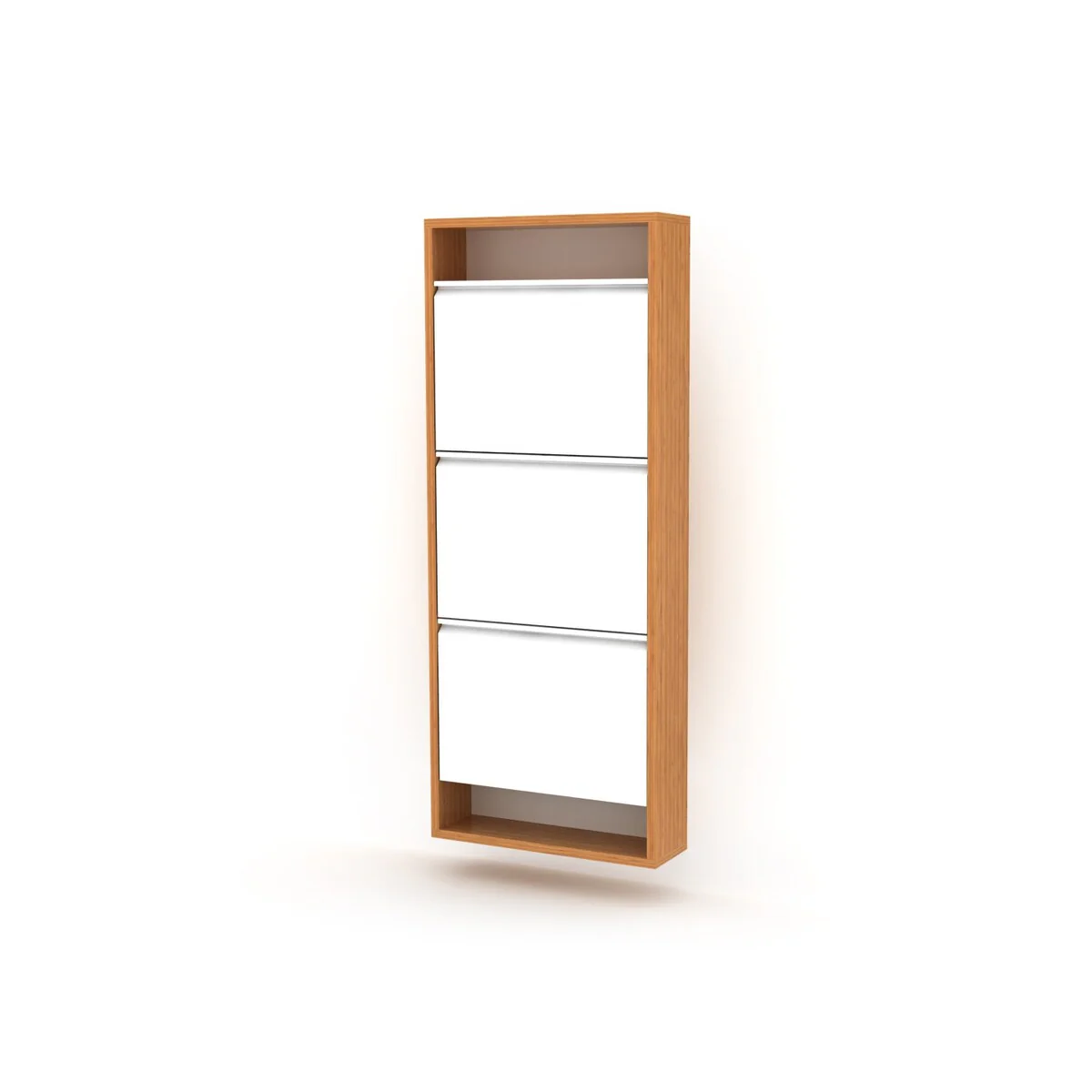 Hide Wood 4 Tier Shoe Storage For Entryway