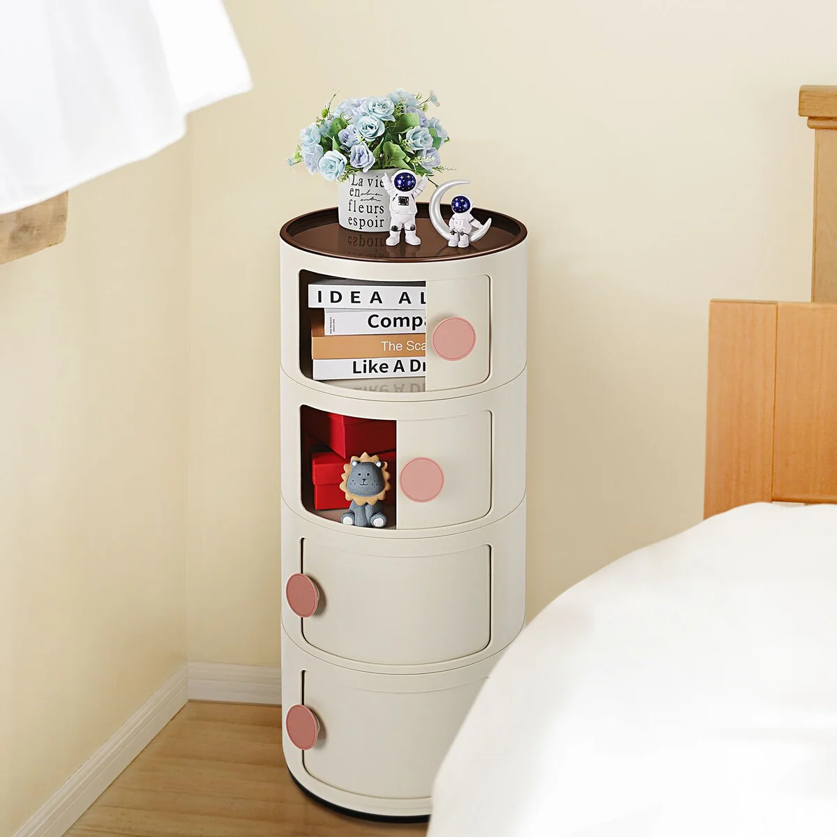 ABS Multifunction Storage Table Stackable Detachable Organizer