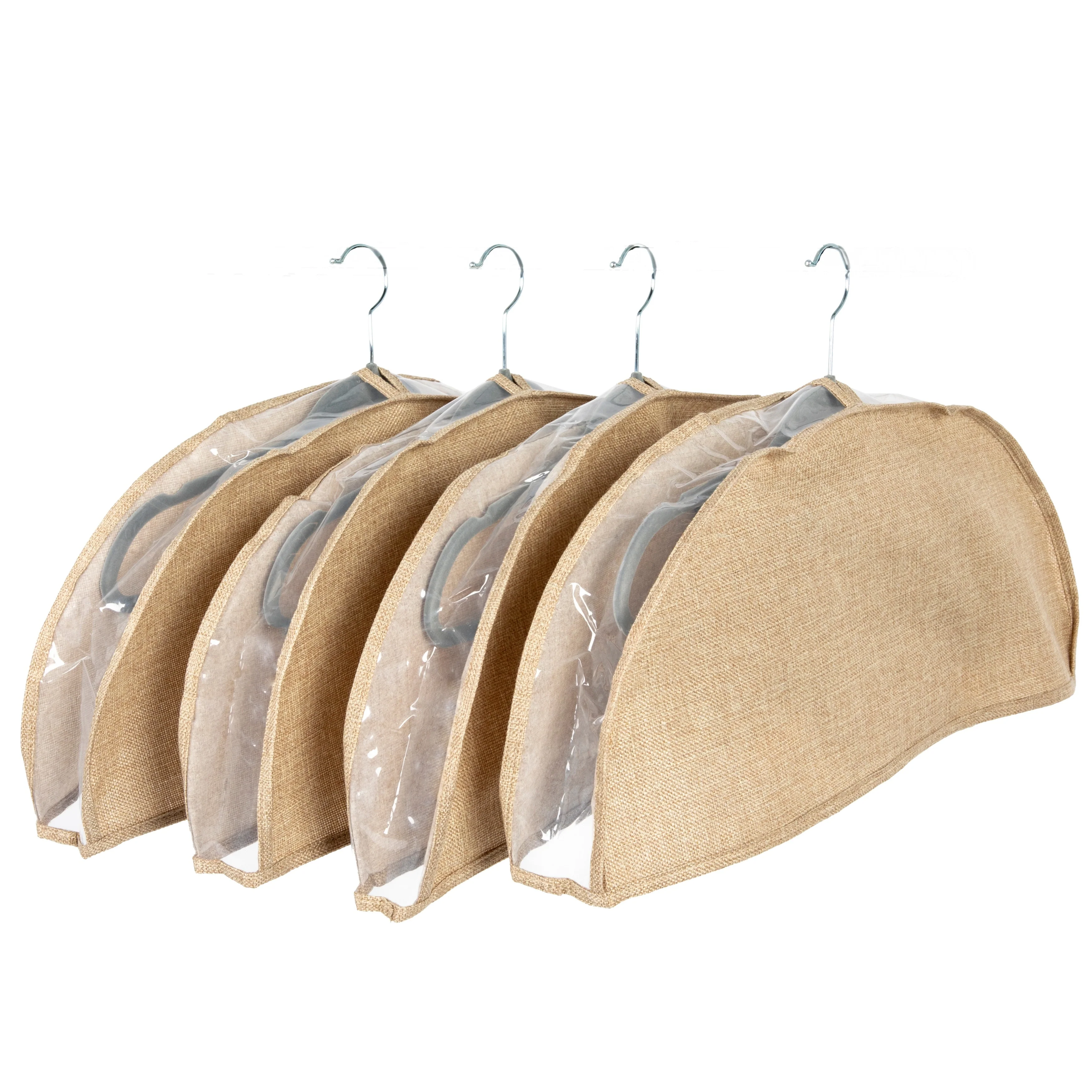 Household Essentials Hanging Garment Shoulder Dust Covers for Closet - 24.0